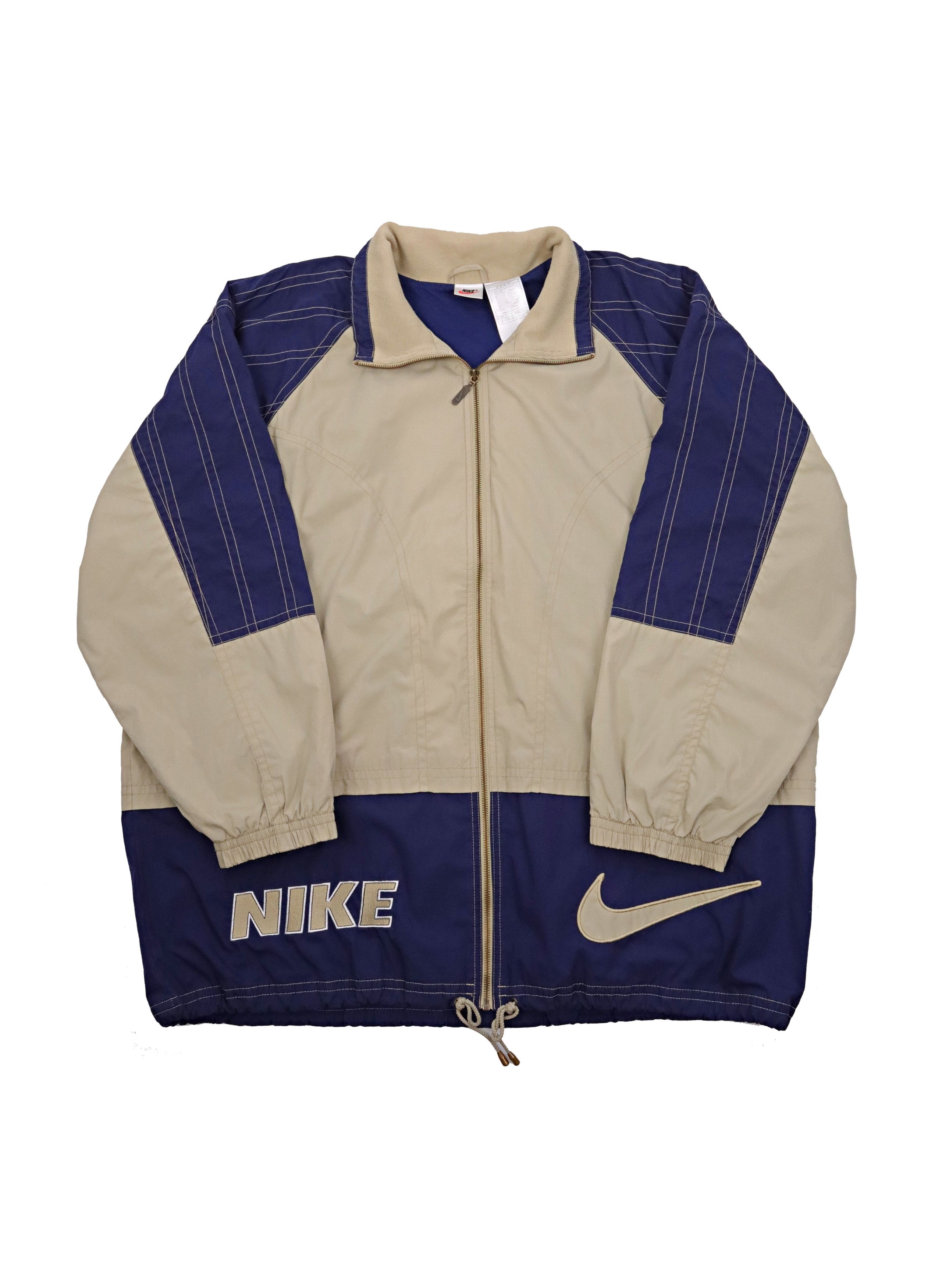 Nike × Vintage 90s Vintage Nike Zip Jacket Size US XXL / EU 58 / 5 - 1 Thumbnail