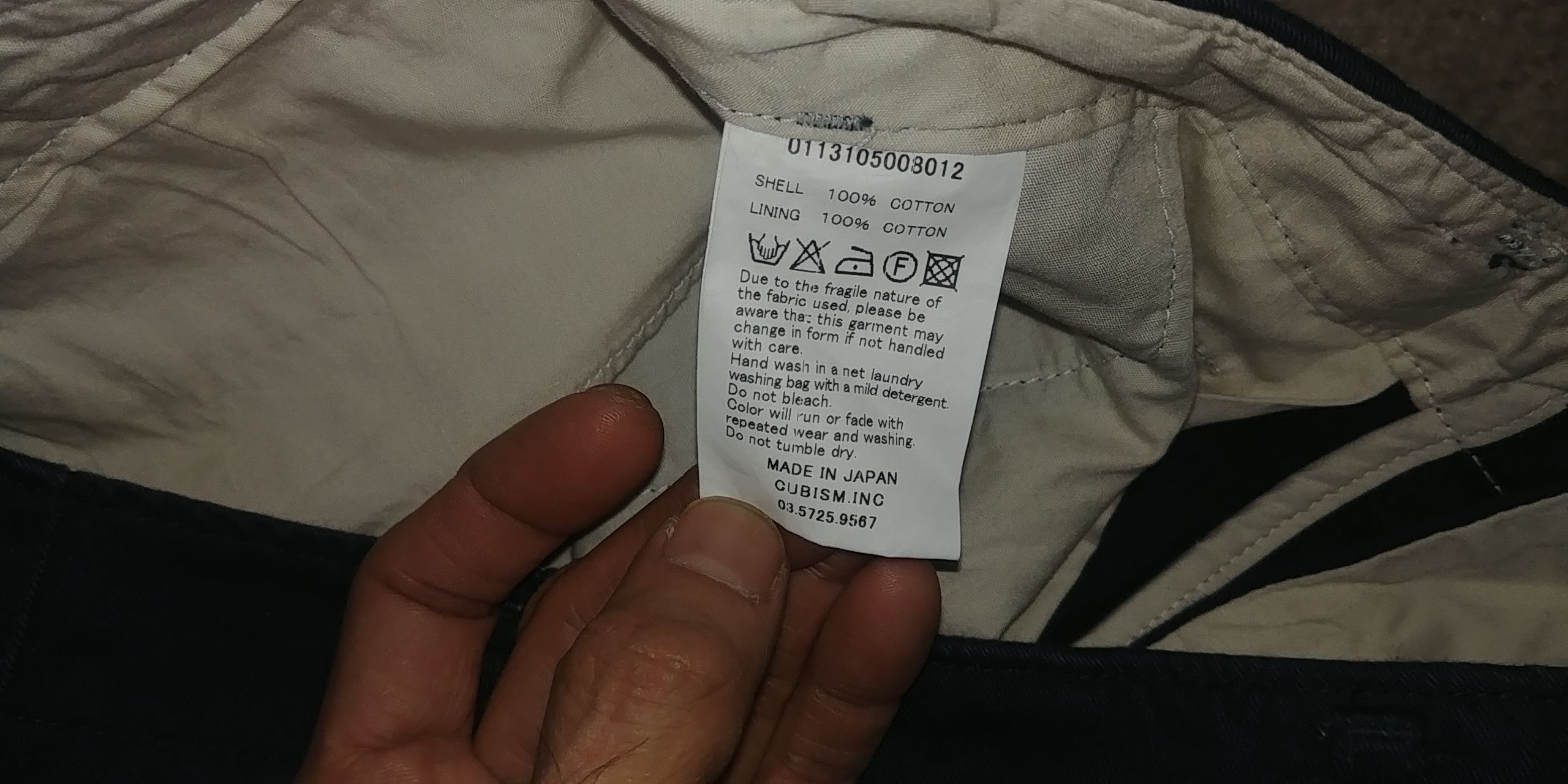 Visvim Higher-Water Chino Navy 1 S 2013 UWOT Size US 30 / EU 46 - 4 Thumbnail