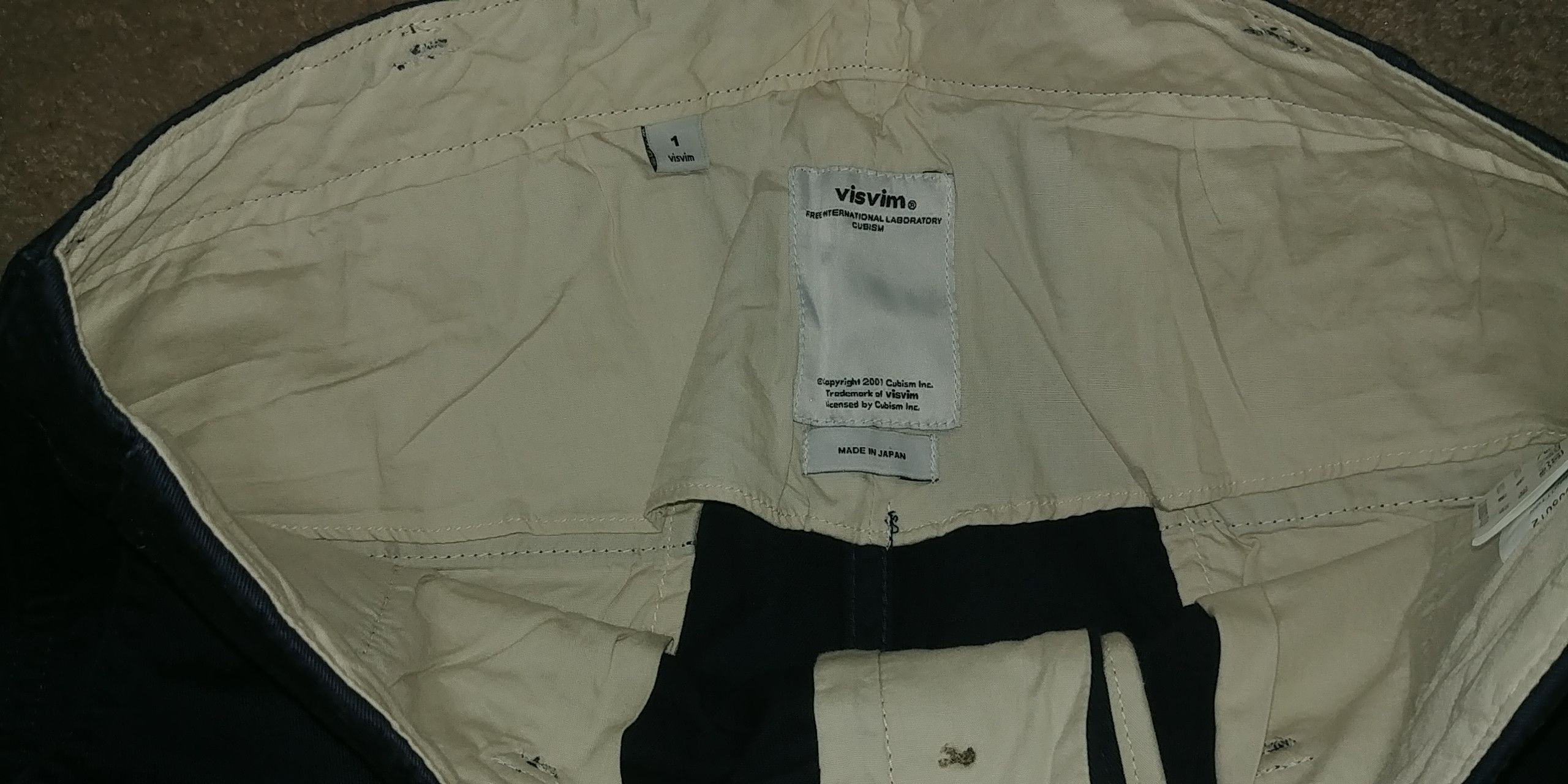 Visvim Higher-Water Chino Navy 1 S 2013 UWOT Size US 30 / EU 46 - 2 Thumbnail