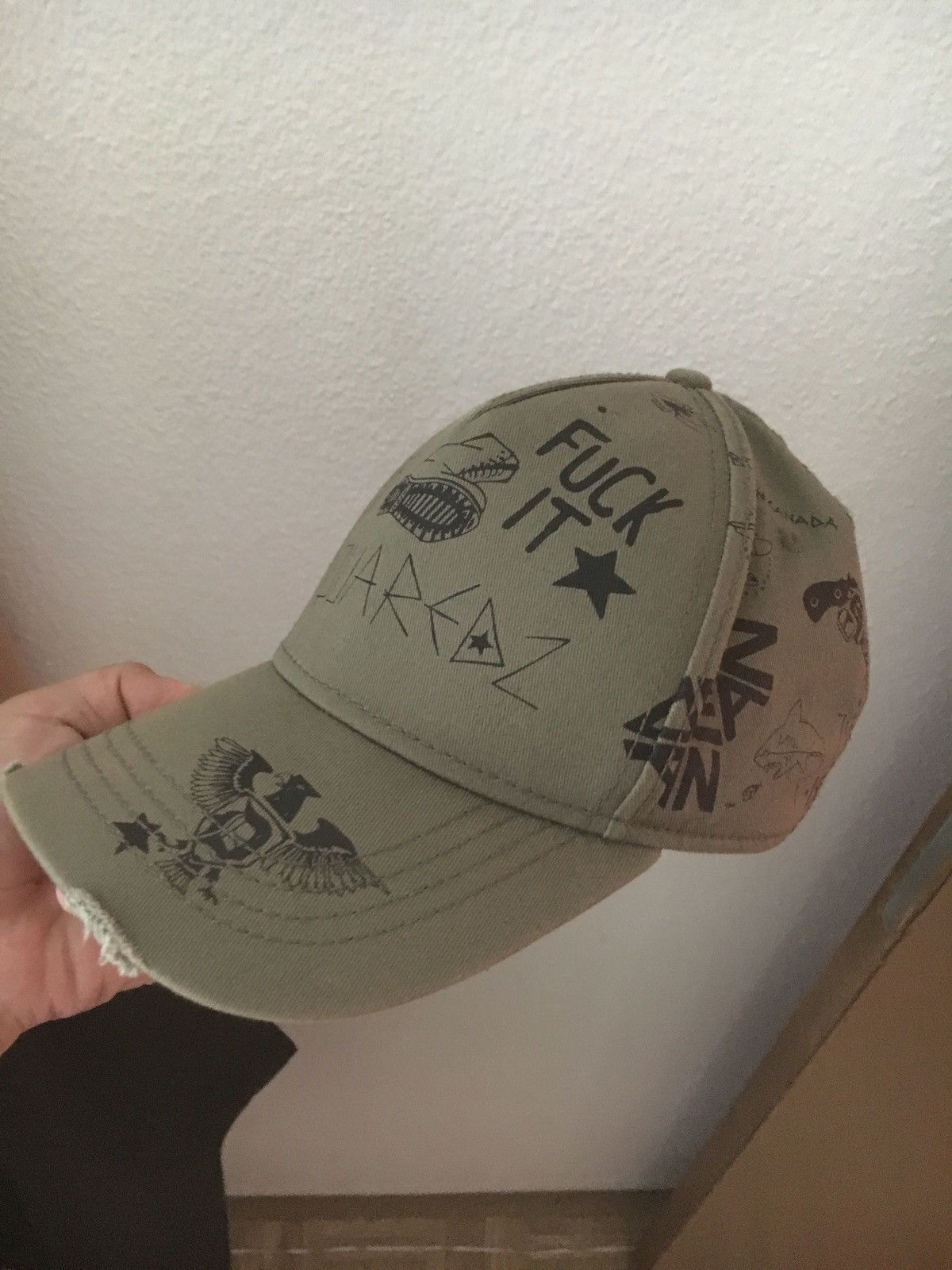 Dsquared2 Dsquared Fuck It Green Cap Size ONE SIZE - 2 Thumbnail
