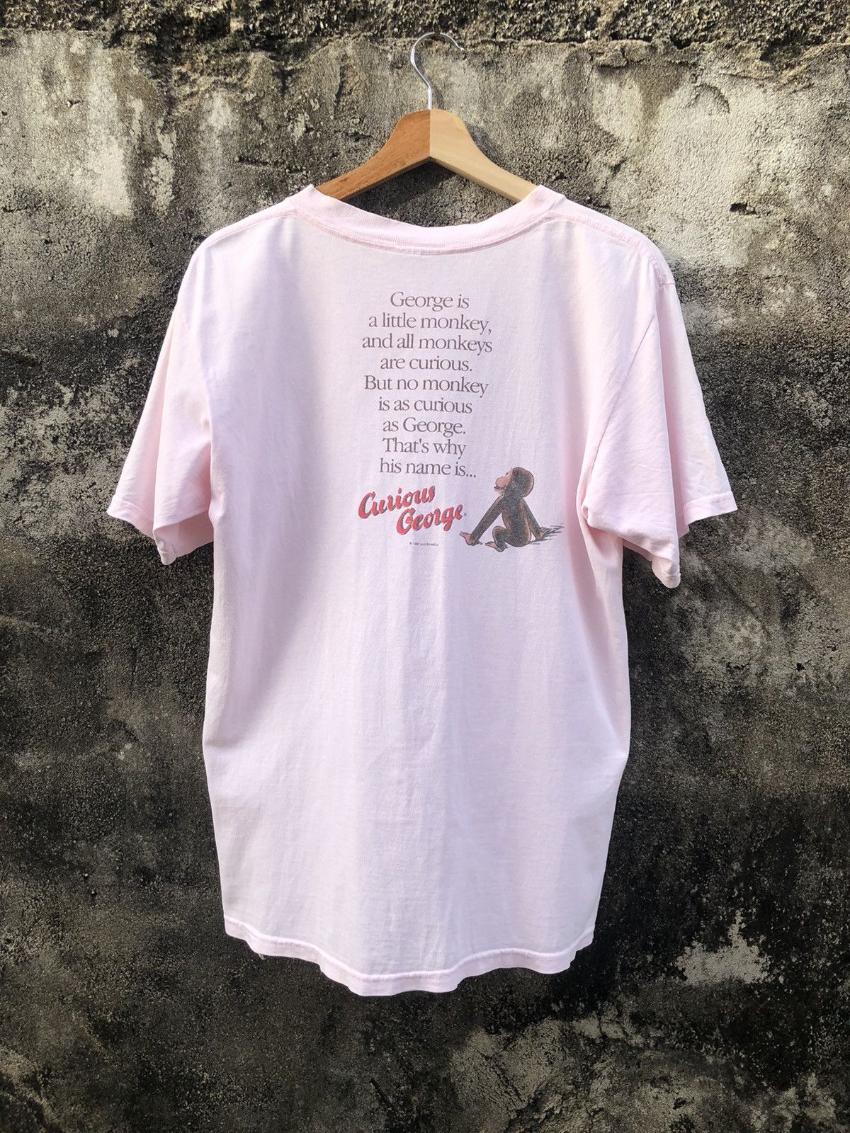 Vintage Rare!! Vintage 90s Curious George Tshirt Size US M / EU 48-50 / 2 - 1 Thumbnail