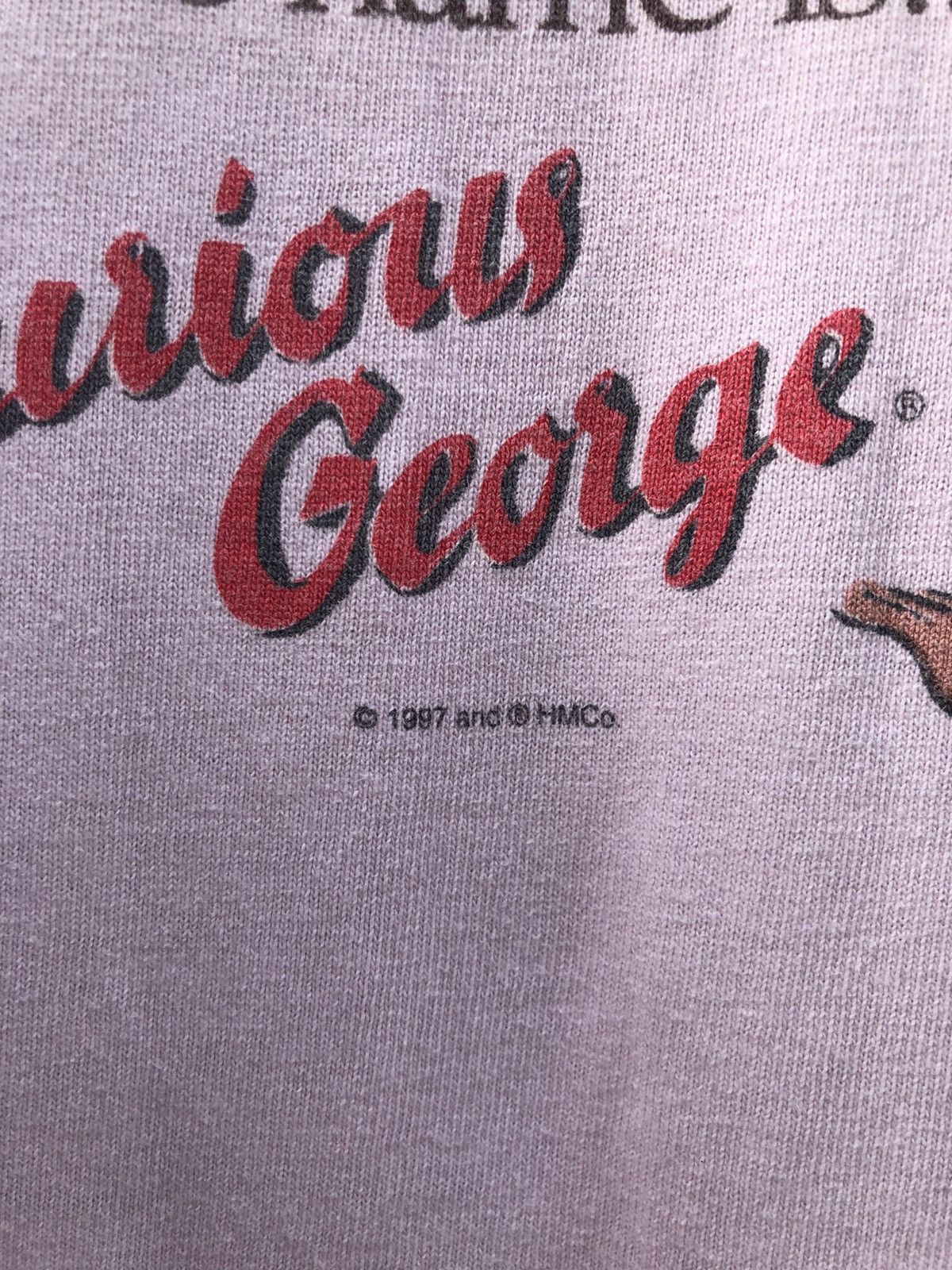 Vintage Rare!! Vintage 90s Curious George Tshirt Size US M / EU 48-50 / 2 - 4 Thumbnail