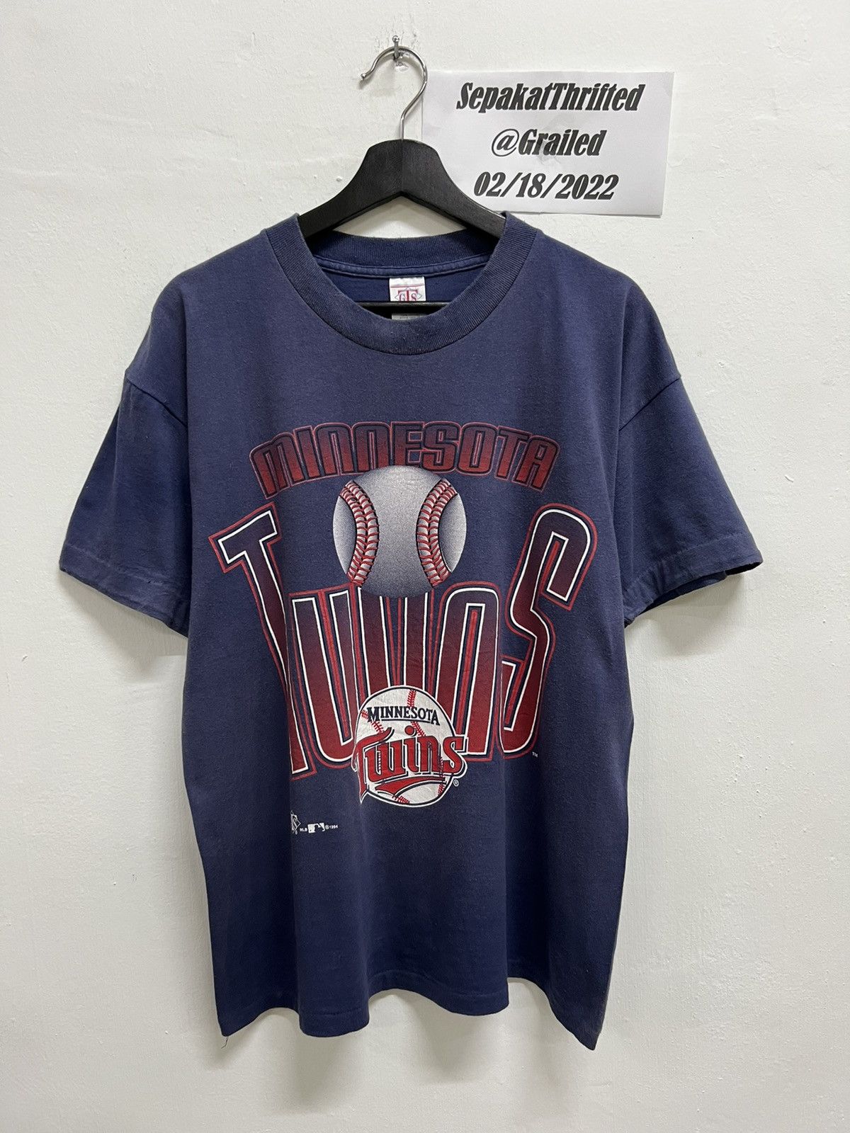 MLB × Twins × Vintage Vintage Minnesota Twins 1994 GTS MLB Sun Faded Tee Size US L / EU 52-54 / 3 - 1 Thumbnail
