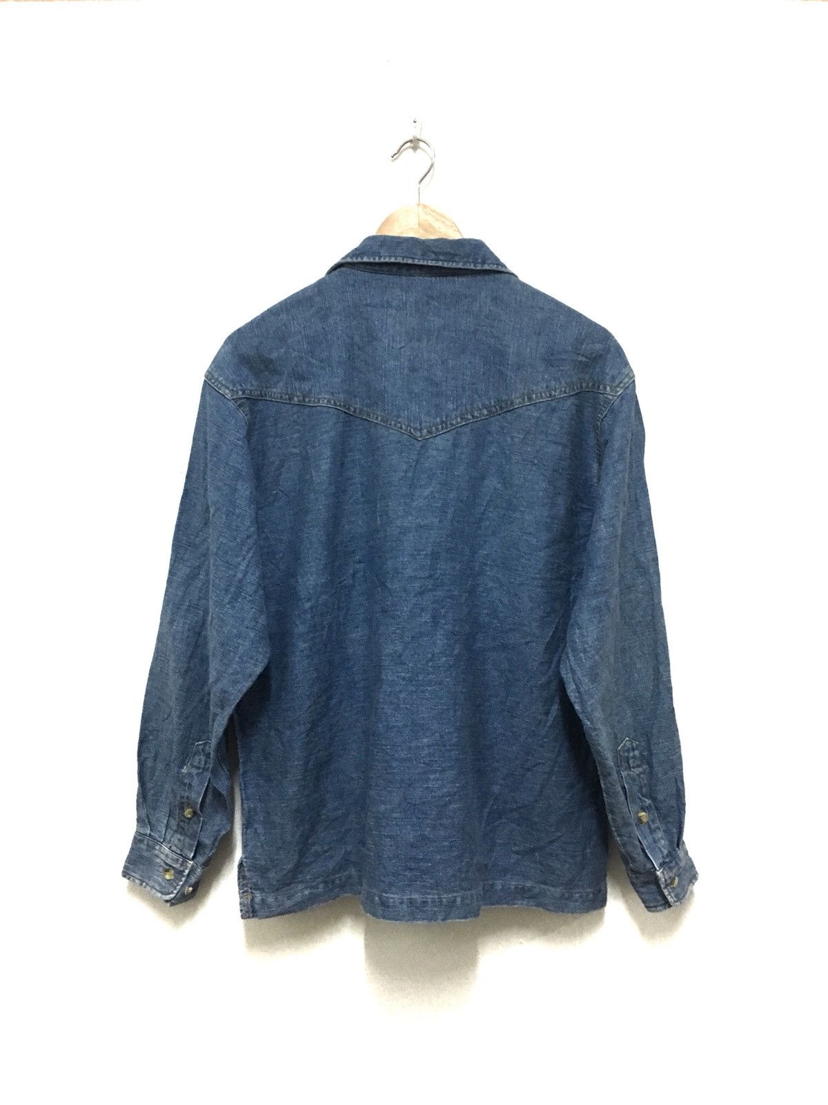 Indigo Green Air Long Sleeve Shirt Collar Shirt Indigo Size US L / EU 52-54 / 3 - 2 Thumbnail
