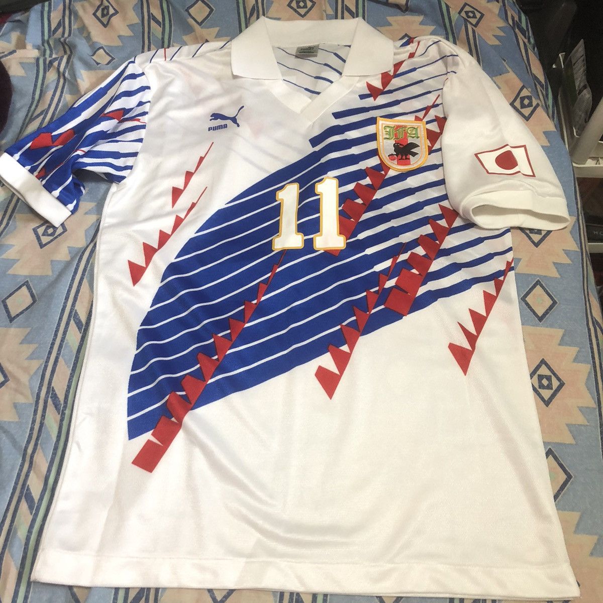 Puma × Vintage Japan 1994 away shirt #11 Kazu | Grailed