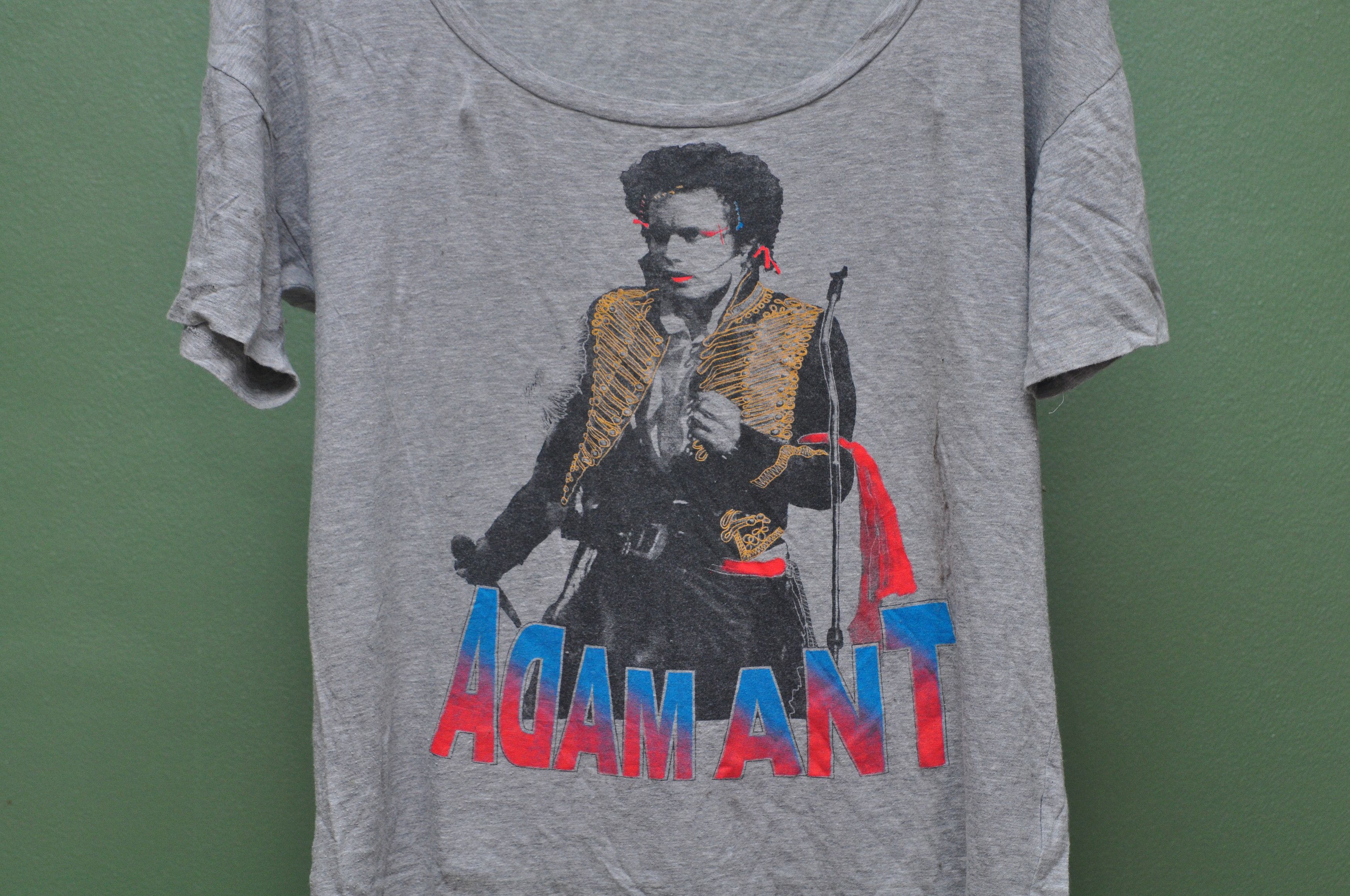 Band Tees × Designer × Japanese Brand Vintage 90s Adam Ant Punk Music Band Shirt Size M / US 6-8 / IT 42-44 - 3 Thumbnail