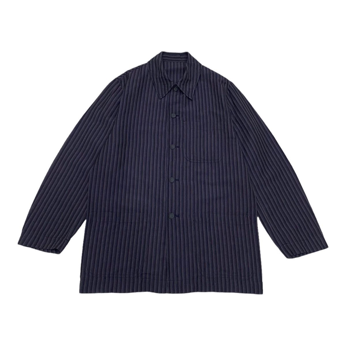Kenzo GRAIL🔥KENZO HOMME 80s STRIPED BUTTON CHORE JACKET Size US M / EU 48-50 / 2 - 1 Thumbnail