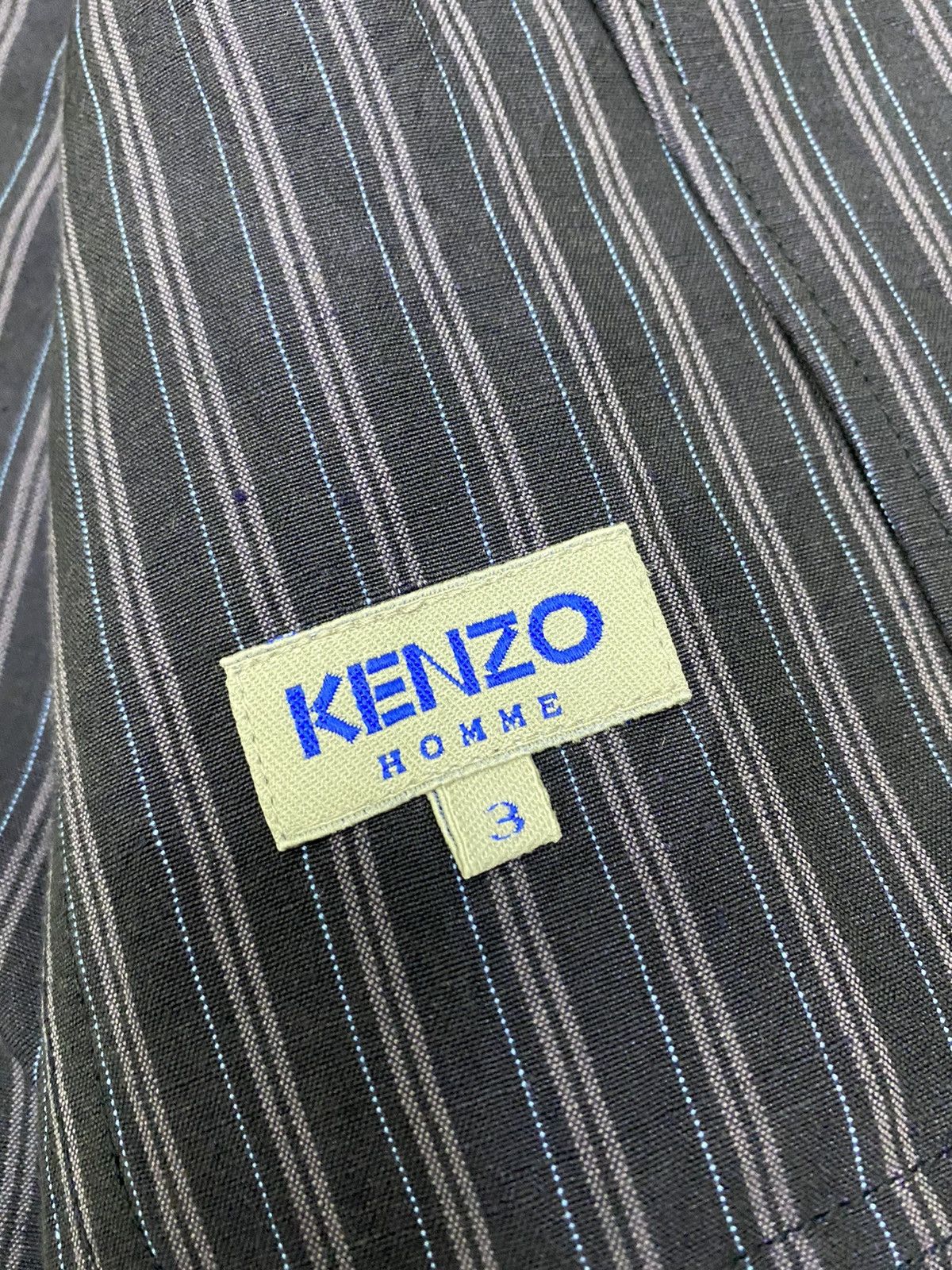 Kenzo GRAIL🔥KENZO HOMME 80s STRIPED BUTTON CHORE JACKET Size US M / EU 48-50 / 2 - 6 Thumbnail
