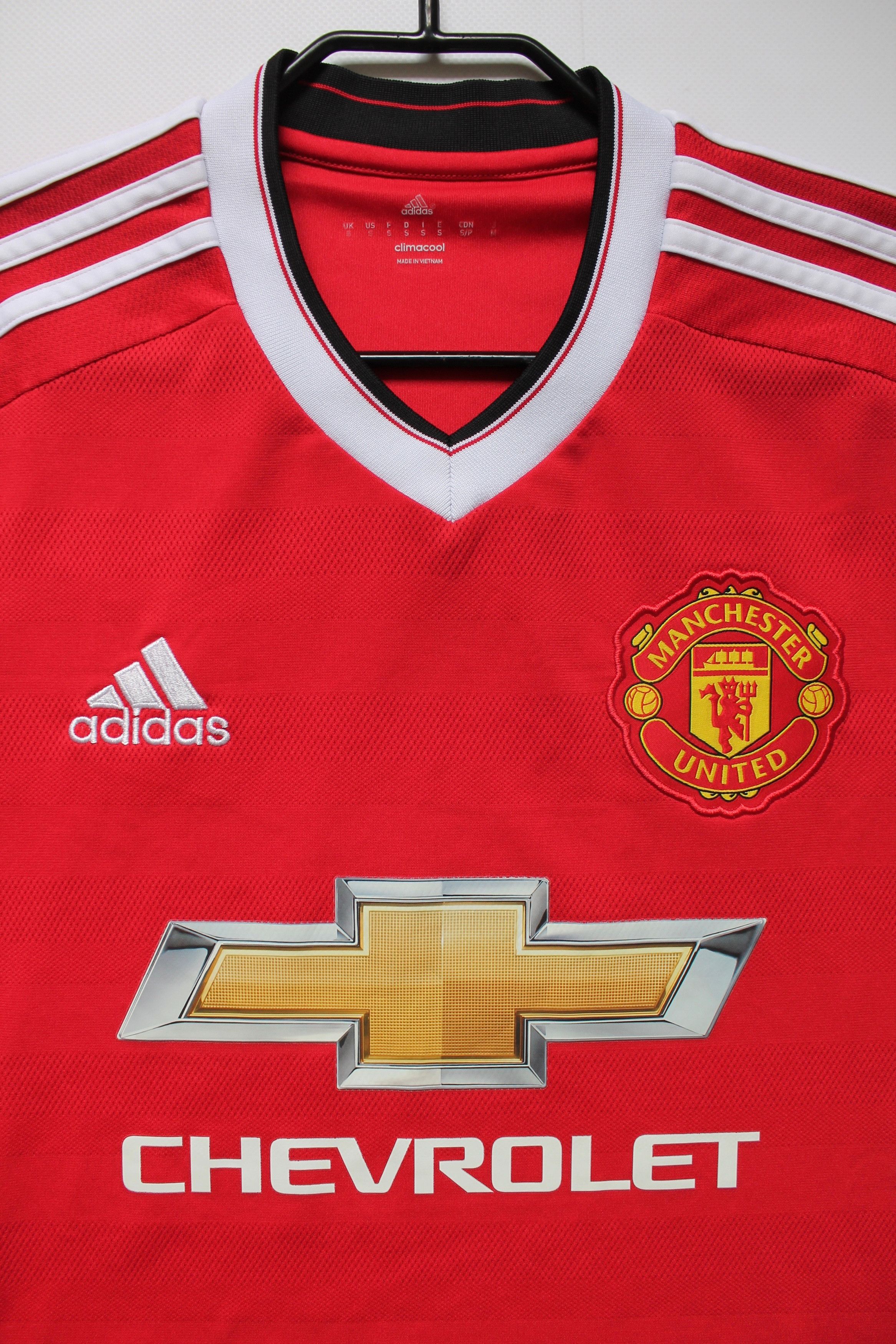 Adidas 2015 Manchester United MU Adidas Home Soccer Jersey Size US S / EU 44-46 / 1 - 7 Thumbnail