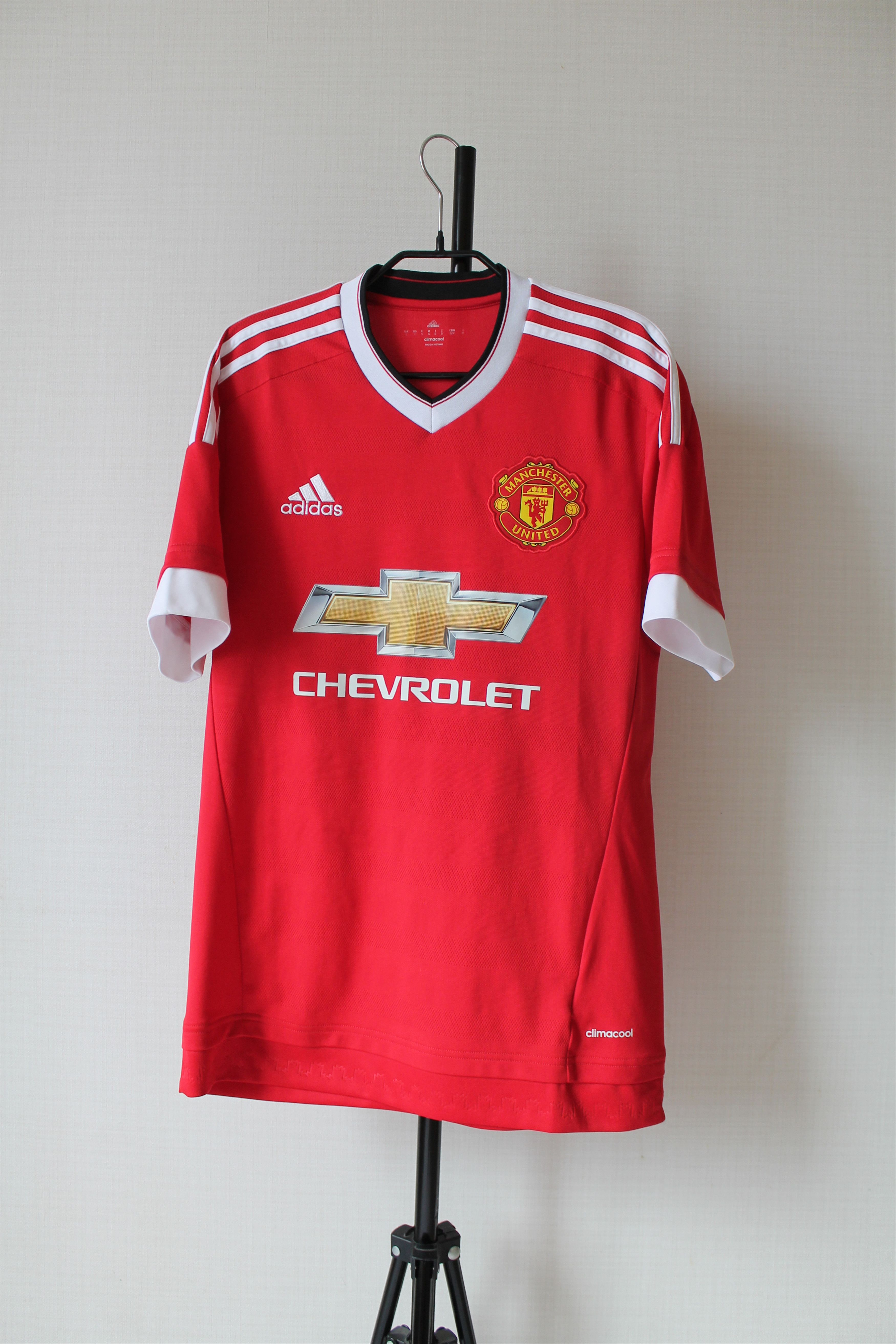 Adidas 2015 Manchester United MU Adidas Home Soccer Jersey Size US S / EU 44-46 / 1 - 1 Thumbnail