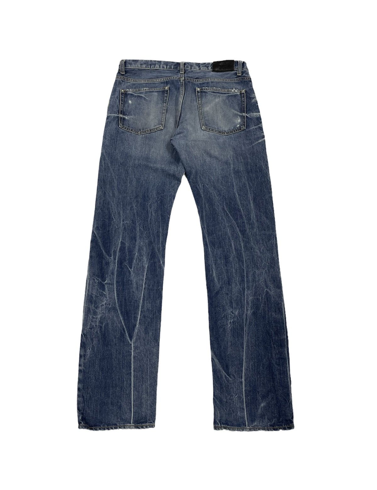 In The Attic Vintage Takeo Kekuchi Japan Distressed Jeans Size US 32 / EU 48 - 4 Thumbnail