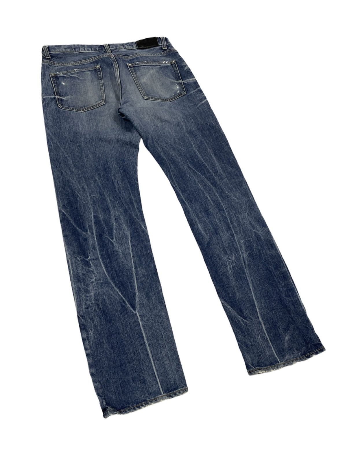 In The Attic Vintage Takeo Kekuchi Japan Distressed Jeans Size US 32 / EU 48 - 5 Thumbnail