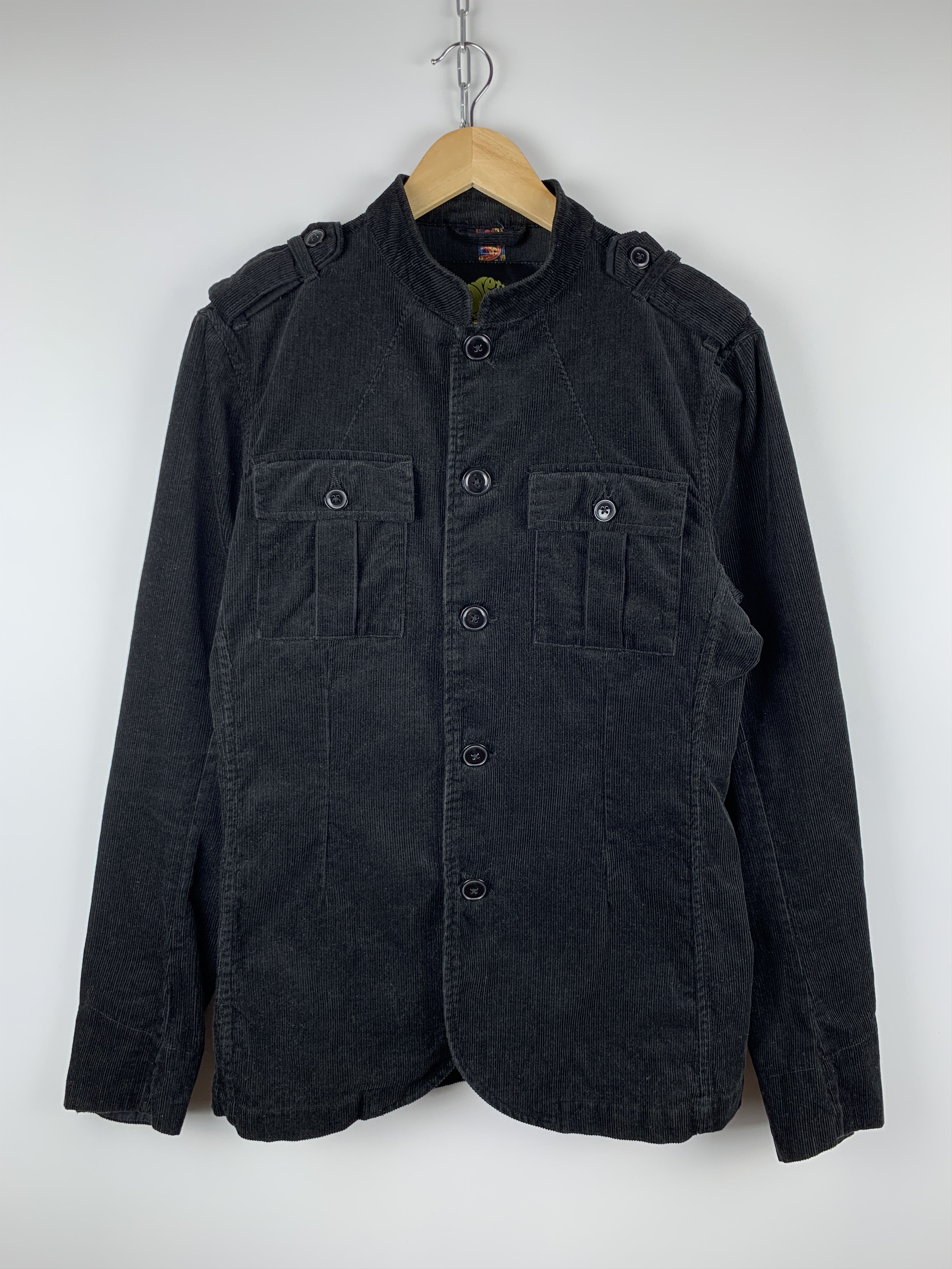 Pretty Green Pretty Green Lennon Mod 60's Military Style Corduroy ...