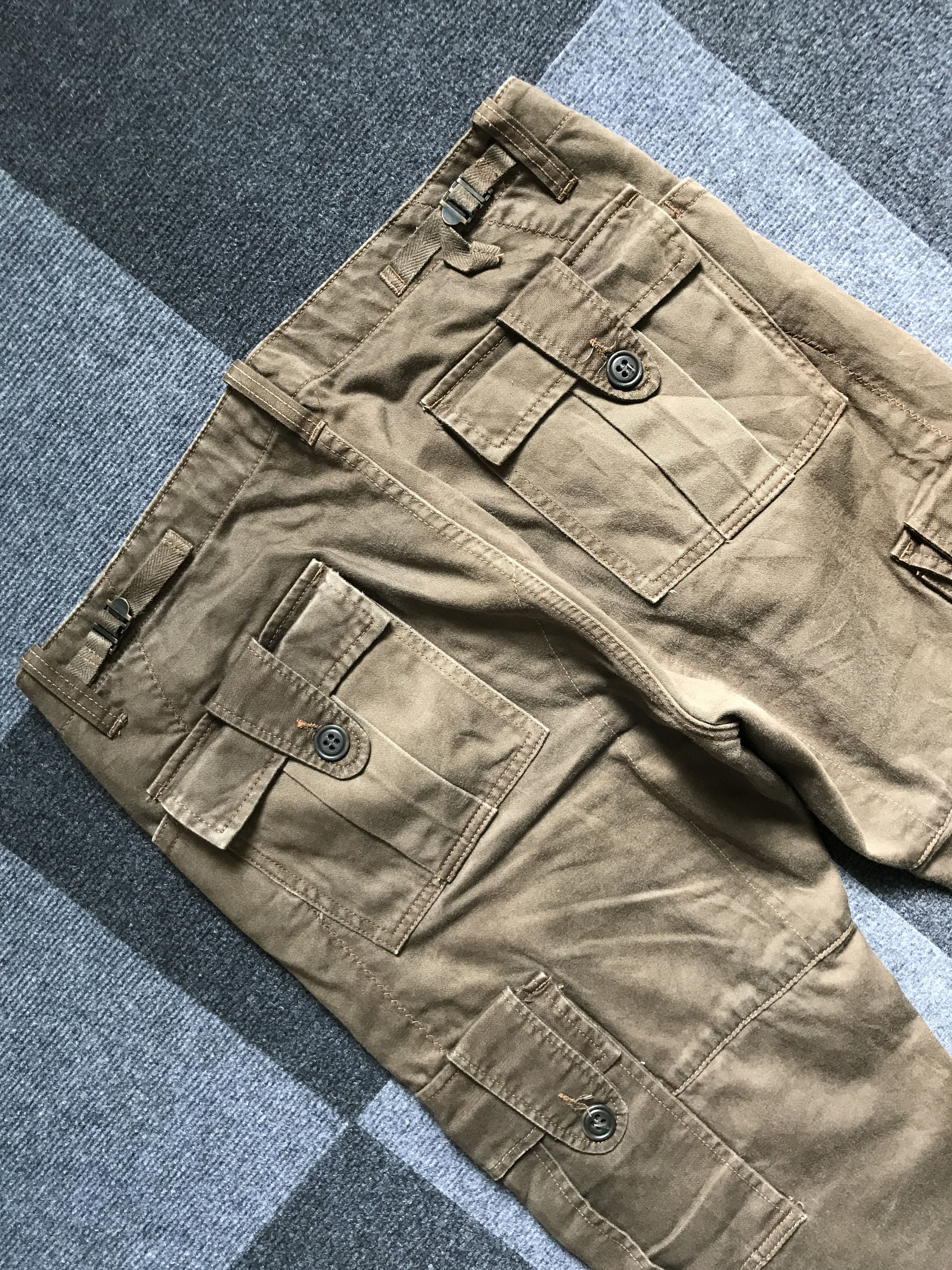 Japanese Brand CP111 REUHL Japan Tactical Pockets Ankle Zipper Cargo Pant Size US 34 / EU 50 - 16 Thumbnail