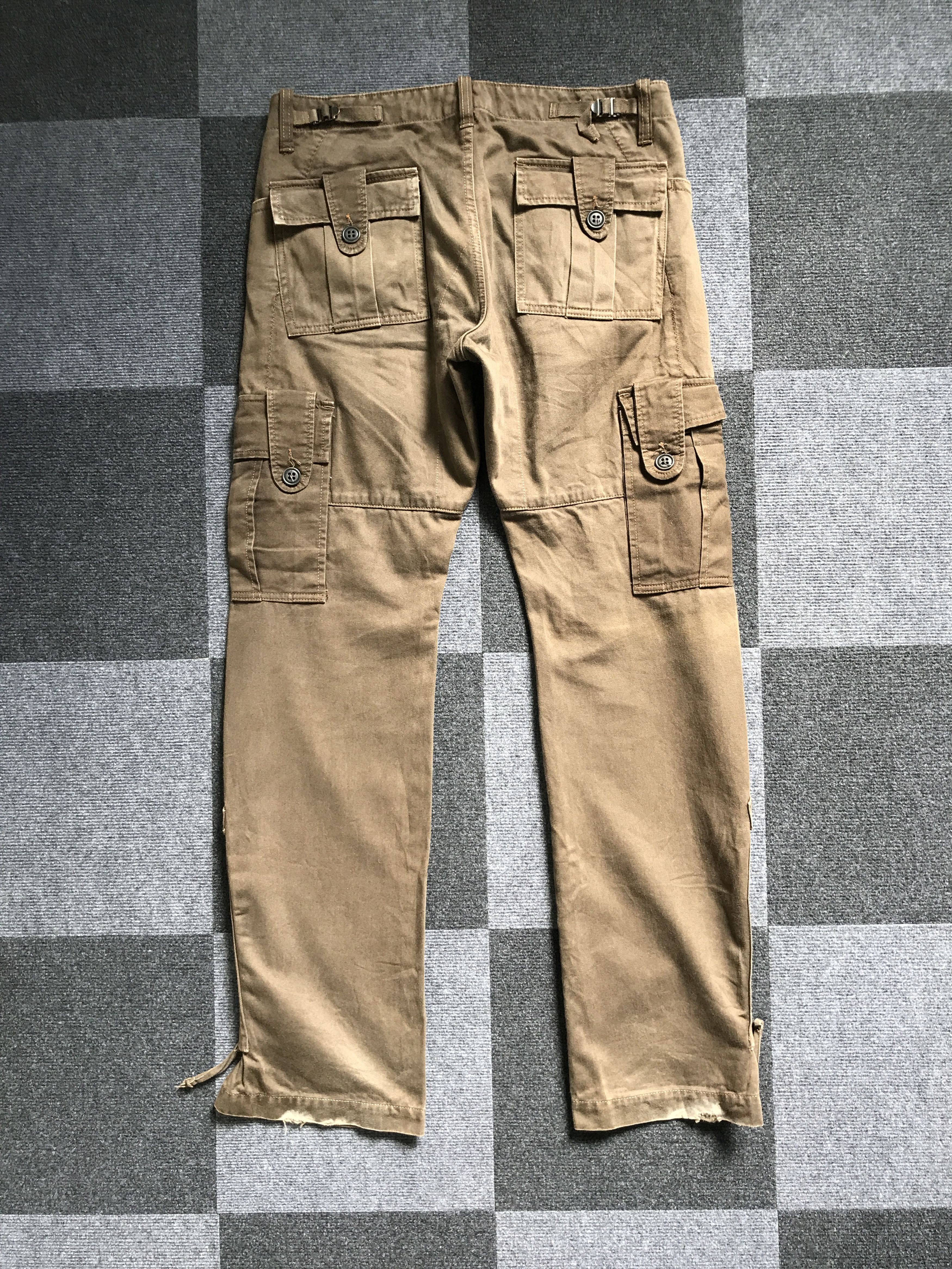 Japanese Brand CP111 REUHL Japan Tactical Pockets Ankle Zipper Cargo Pant Size US 34 / EU 50 - 15 Thumbnail