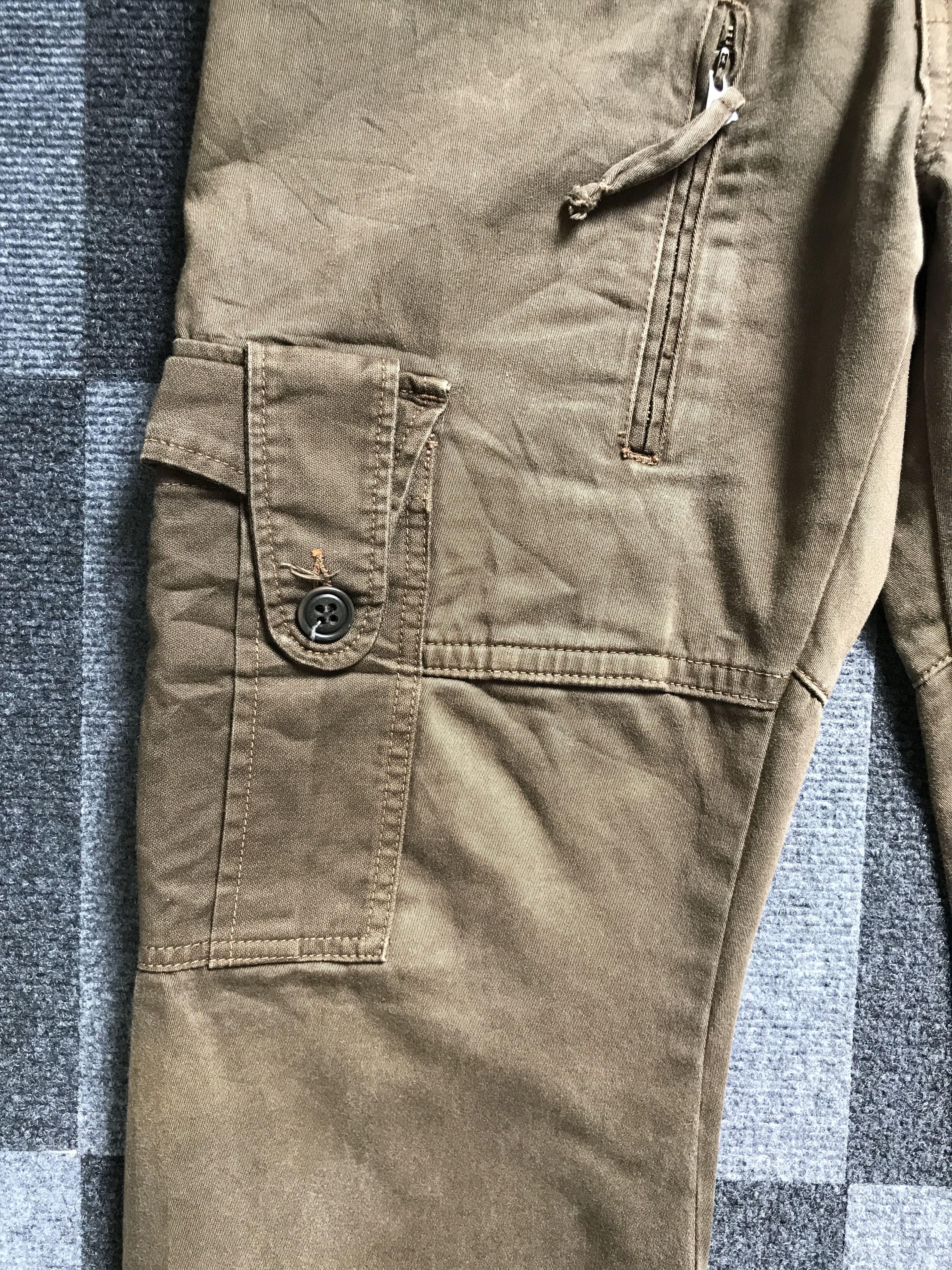 Japanese Brand CP111 REUHL Japan Tactical Pockets Ankle Zipper Cargo Pant Size US 34 / EU 50 - 10 Thumbnail