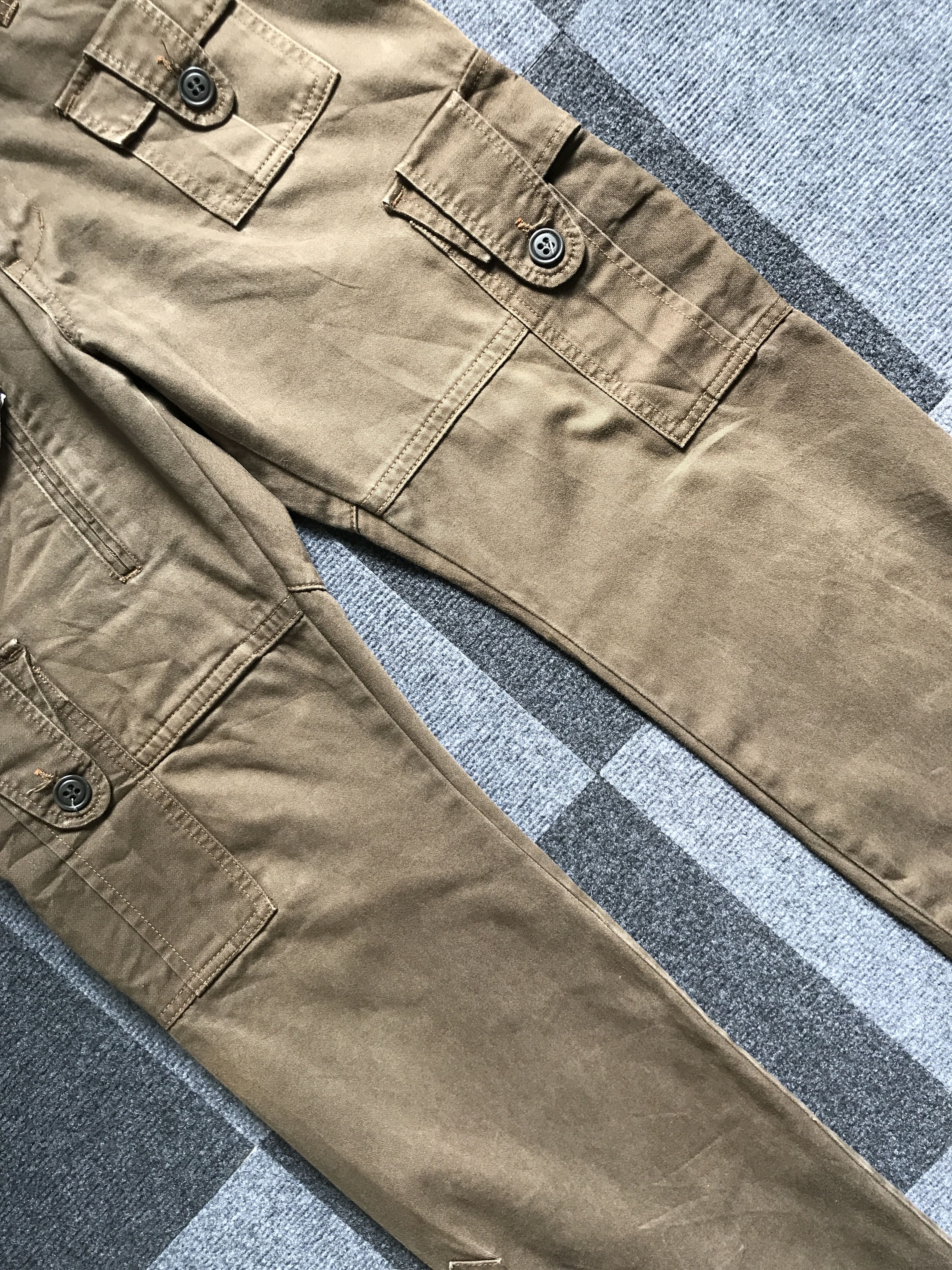 Japanese Brand CP111 REUHL Japan Tactical Pockets Ankle Zipper Cargo Pant Size US 34 / EU 50 - 5 Thumbnail