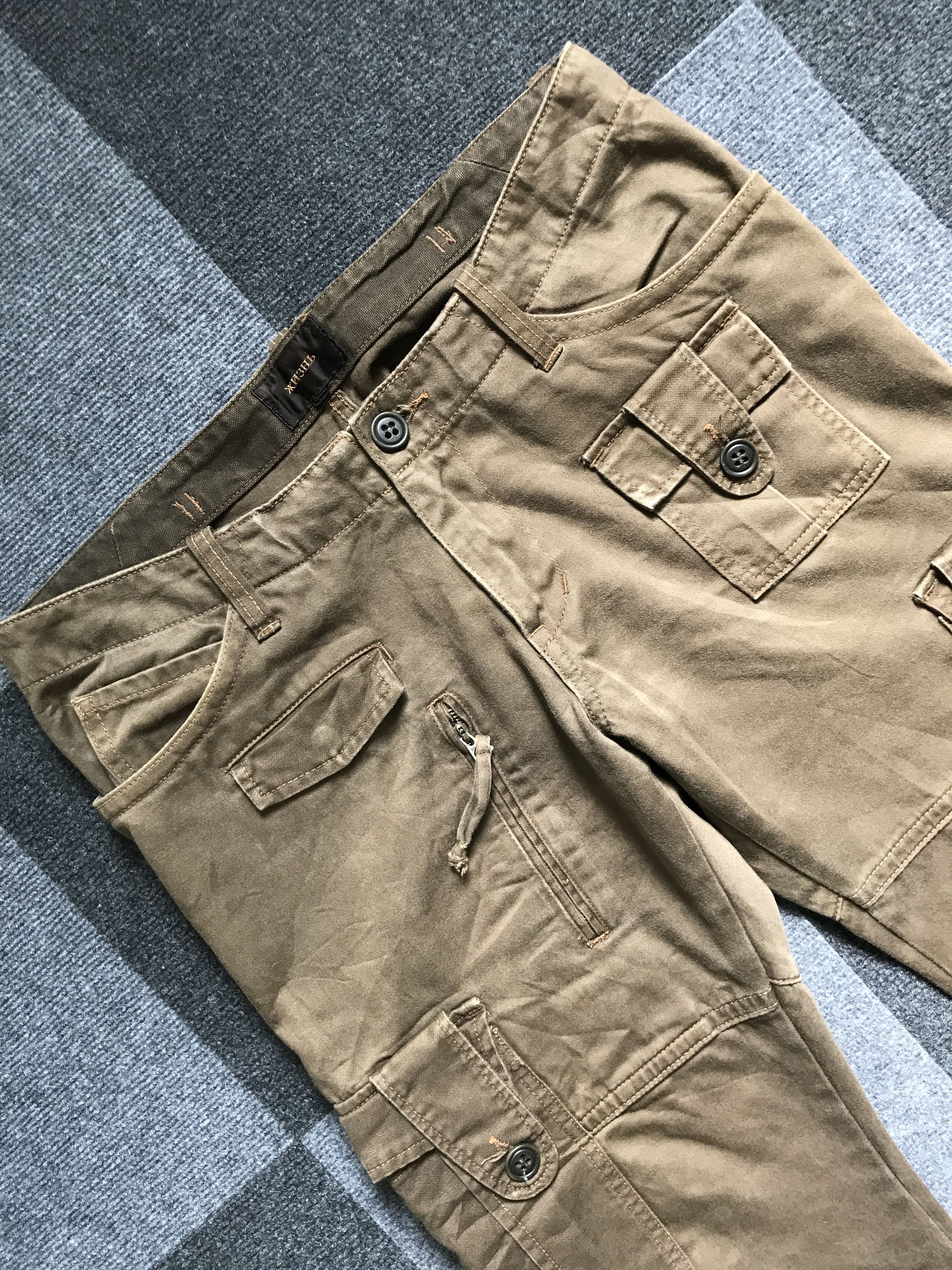 Japanese Brand CP111 REUHL Japan Tactical Pockets Ankle Zipper Cargo Pant Size US 34 / EU 50 - 4 Thumbnail