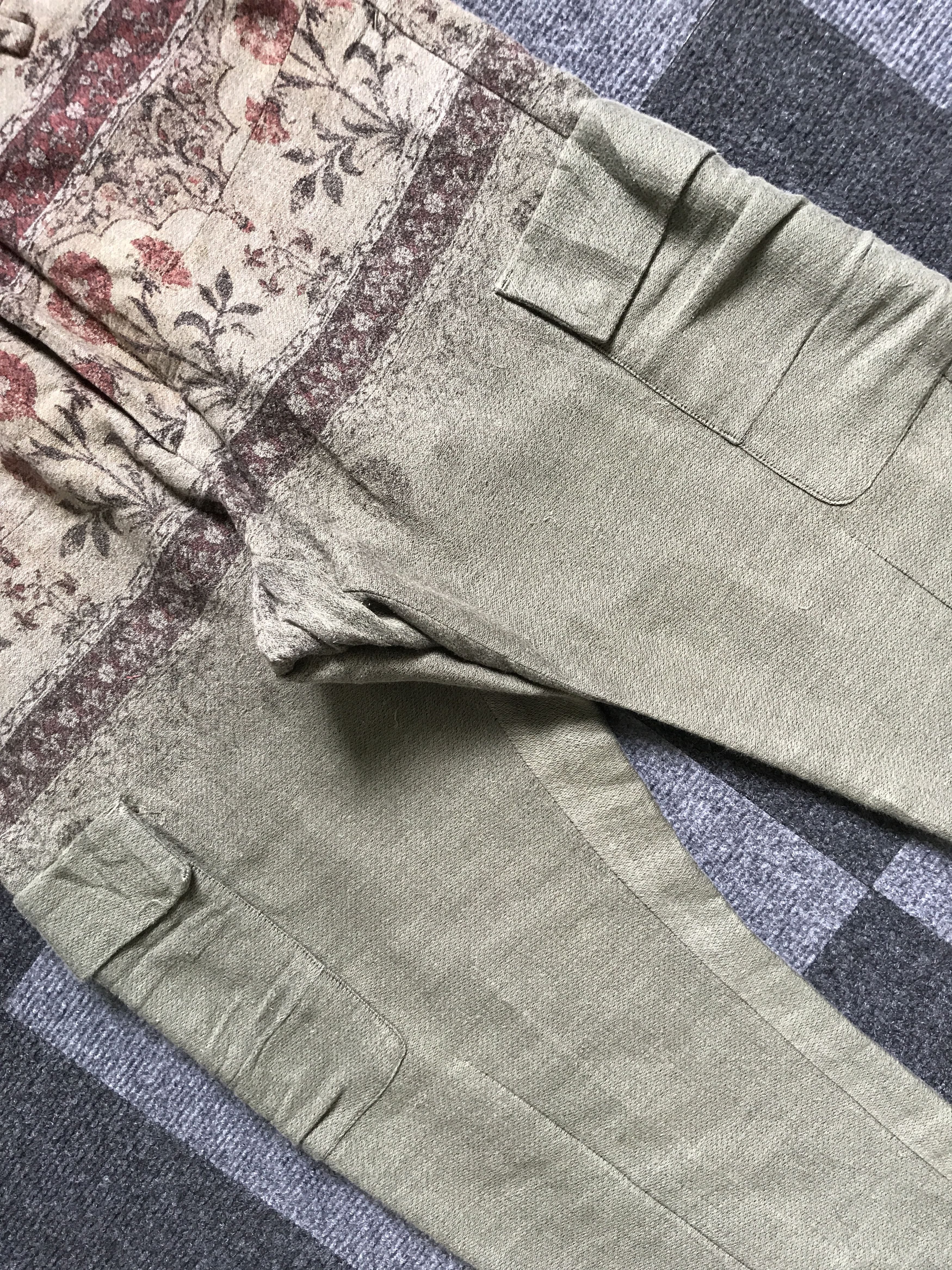 Designer CP112 TALKING ABOUT THE ABSTRACTION Artisanal Cargo Pant Size US 30 / EU 46 - 3 Thumbnail