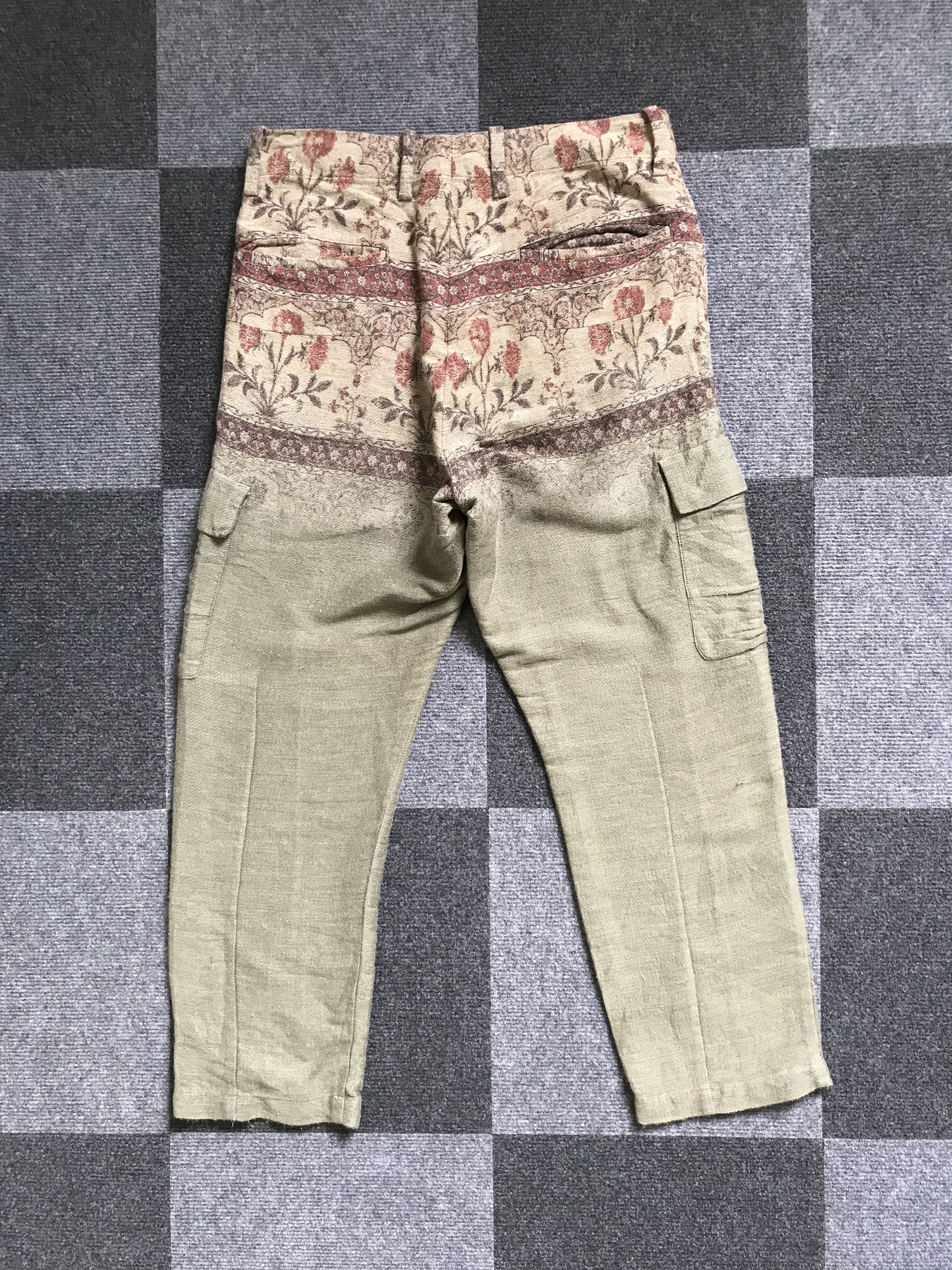 Designer CP112 TALKING ABOUT THE ABSTRACTION Artisanal Cargo Pant Size US 30 / EU 46 - 7 Thumbnail