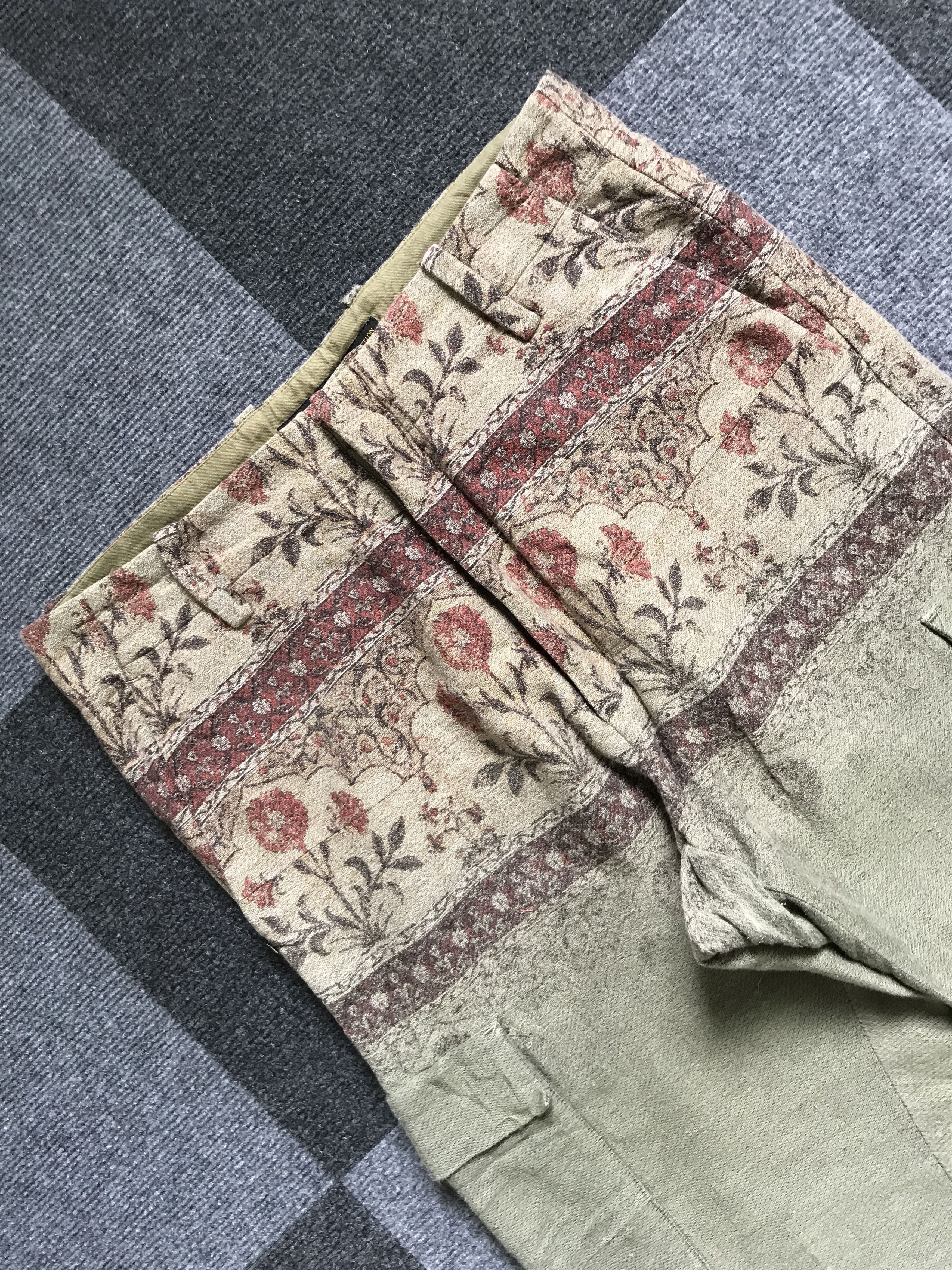 Designer CP112 TALKING ABOUT THE ABSTRACTION Artisanal Cargo Pant Size US 30 / EU 46 - 2 Thumbnail
