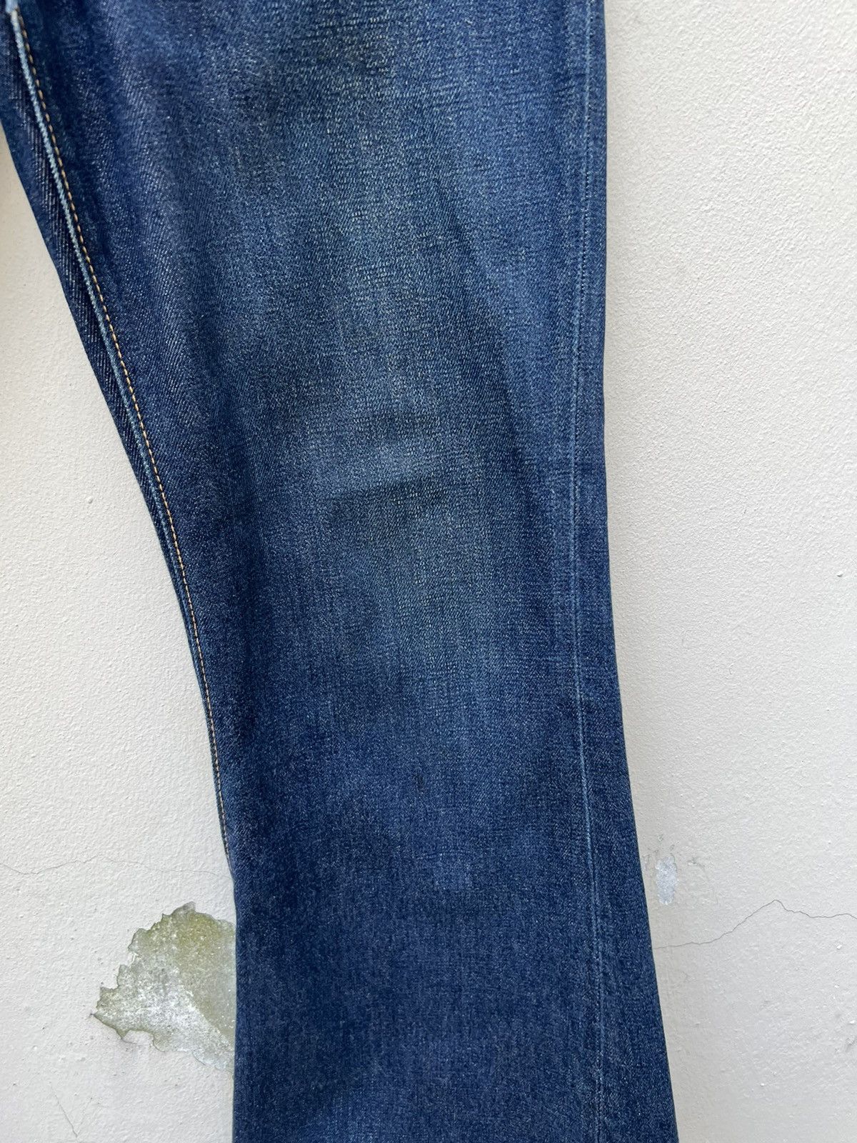 Vintage Vintage 70s Wrangler Blue Denim Cropped Super Flare Jeans Size US 29 - 10 Thumbnail