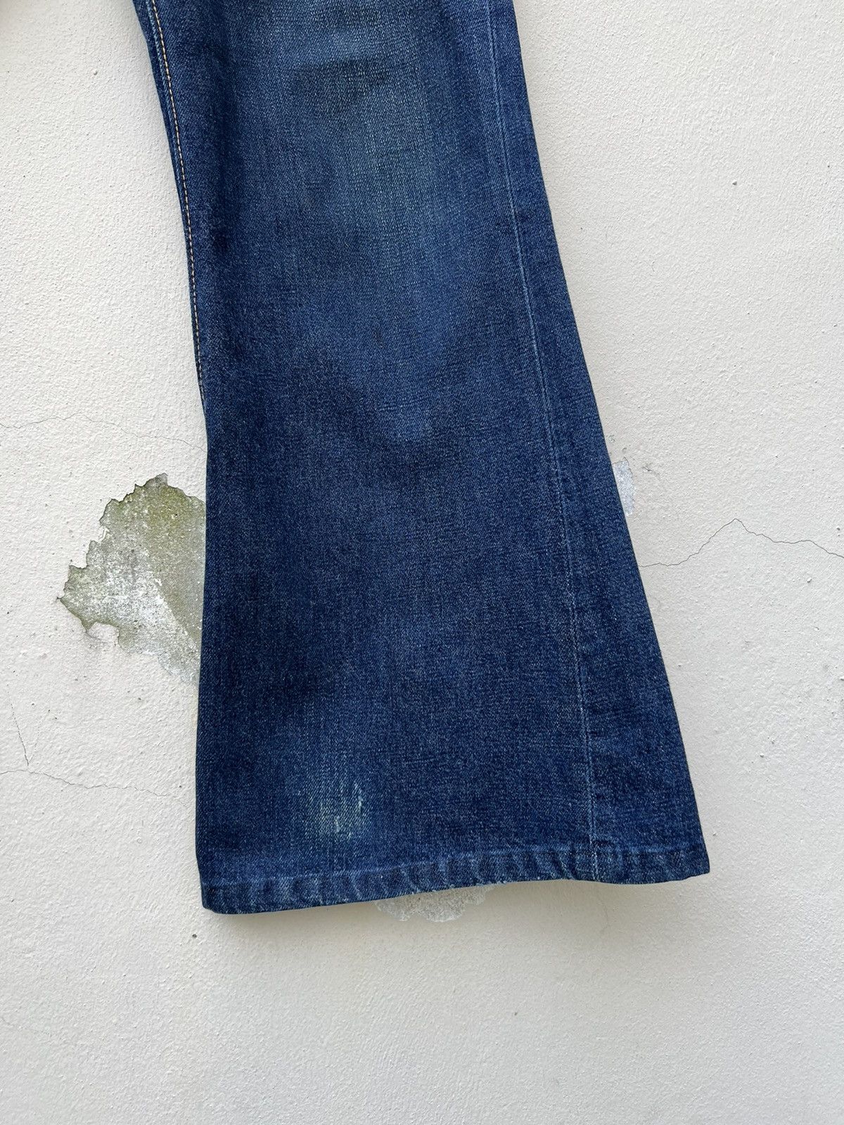 Vintage Vintage 70s Wrangler Blue Denim Cropped Super Flare Jeans Size US 29 - 11 Thumbnail