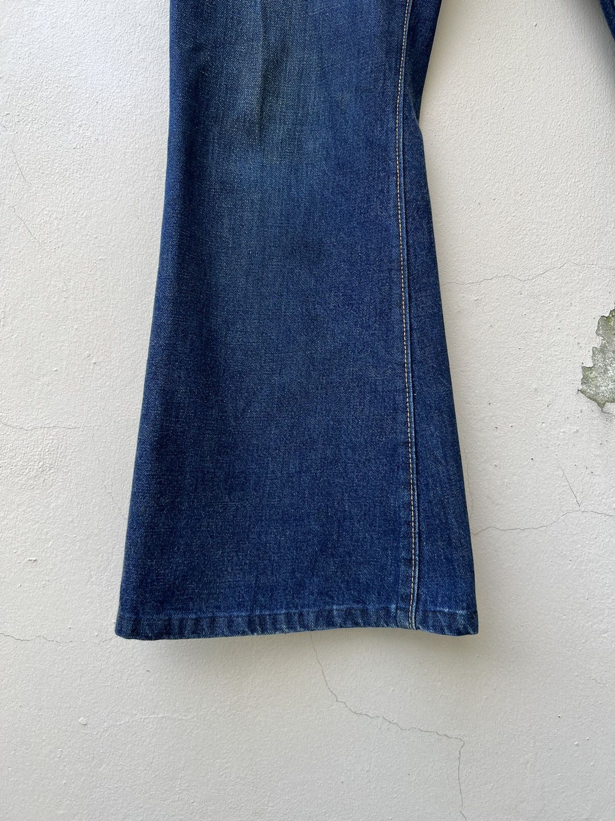 Vintage Vintage 70s Wrangler Blue Denim Cropped Super Flare Jeans Size US 29 - 8 Thumbnail
