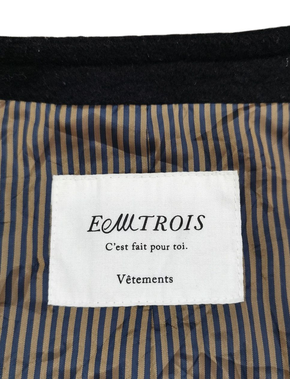 Designer × Japanese Brand × Vintage Eemtrois Vetements Wool Long Jacket Size S / US 4 / IT 40 - 14 Thumbnail