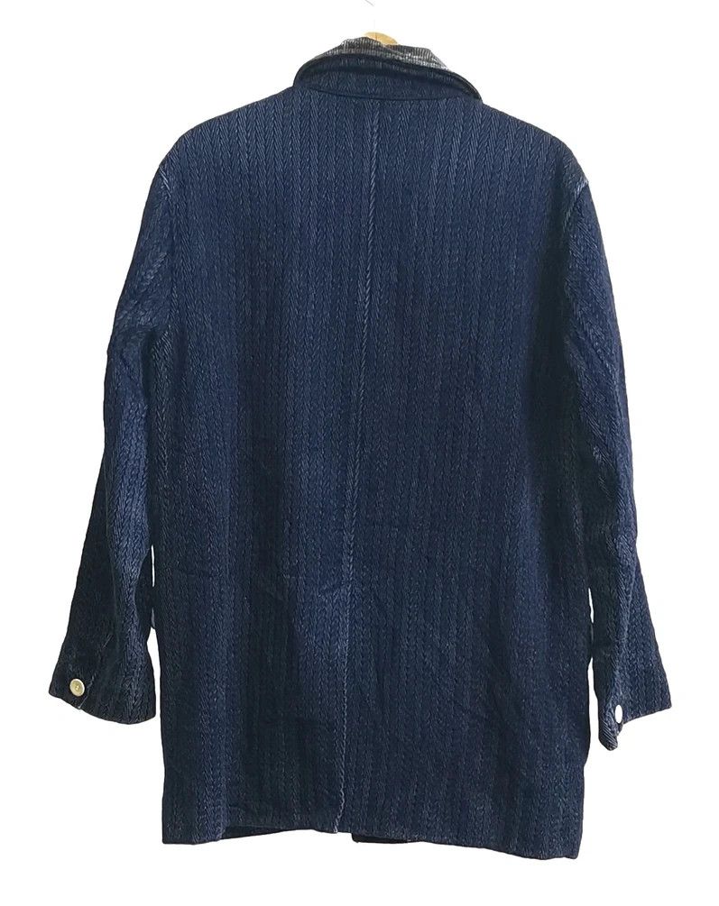 Japanese Brand Ones Stroke Indigo Harringbone coat Size US M / EU 48-50 / 2 - 3 Thumbnail