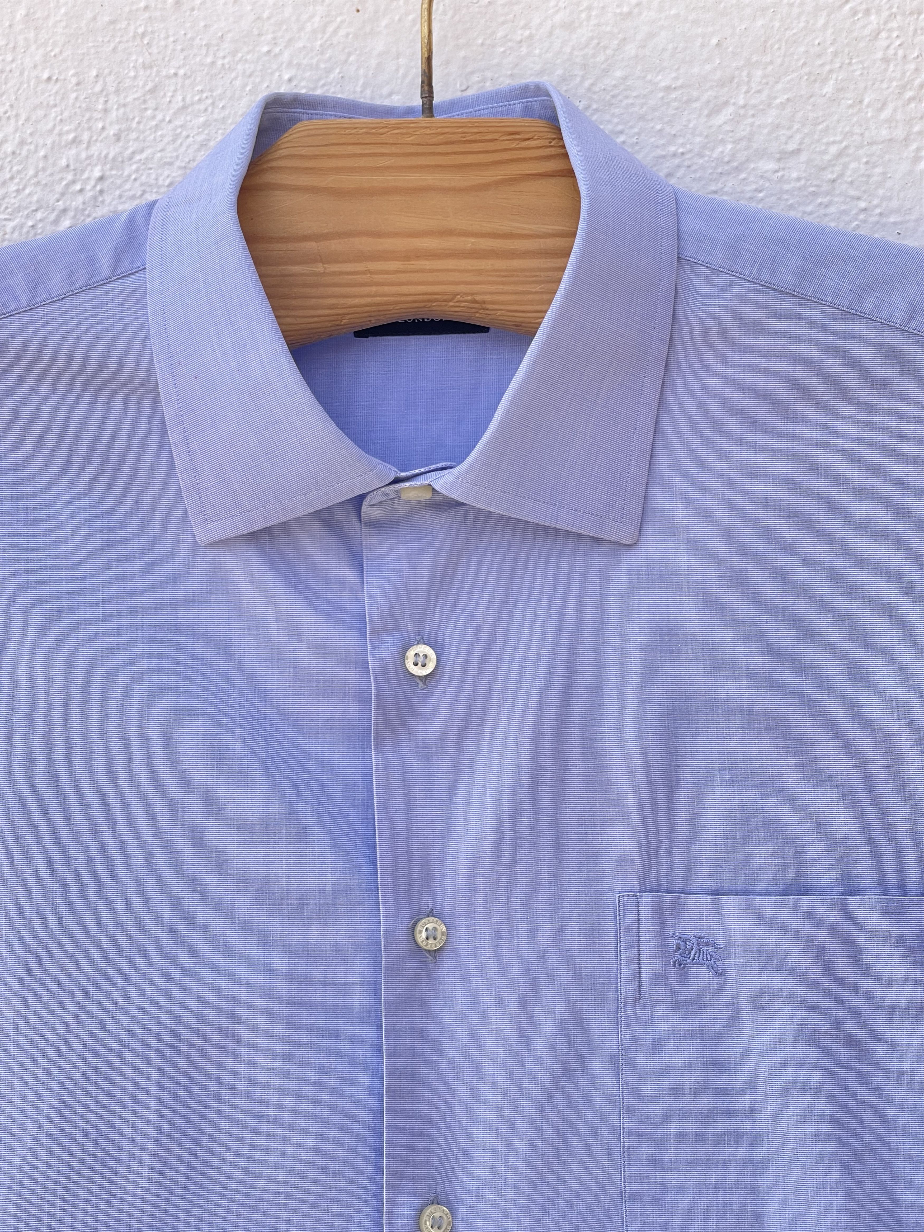 Burberry 🔥 blue Burberry London shirt size true xl luxury classic Size US XL / EU 56 / 4 - 4 Thumbnail