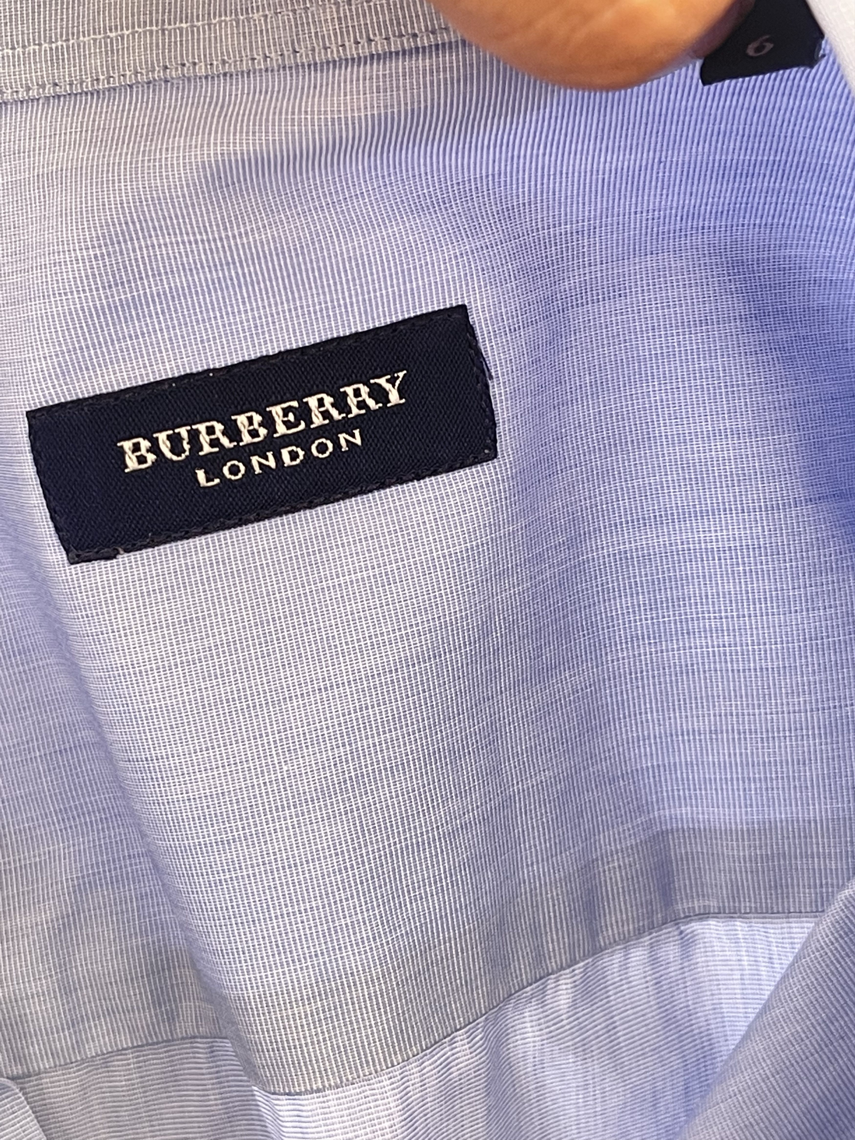 Burberry 🔥 blue Burberry London shirt size true xl luxury classic Size US XL / EU 56 / 4 - 2 Thumbnail