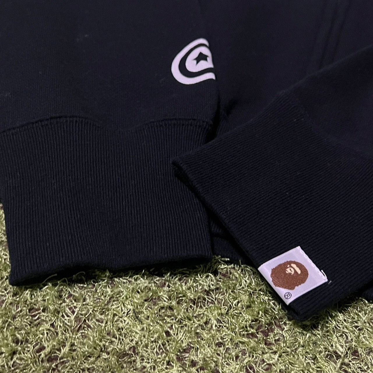 Bape BAPE shark full zip hoodie black/border/sta | Grailed