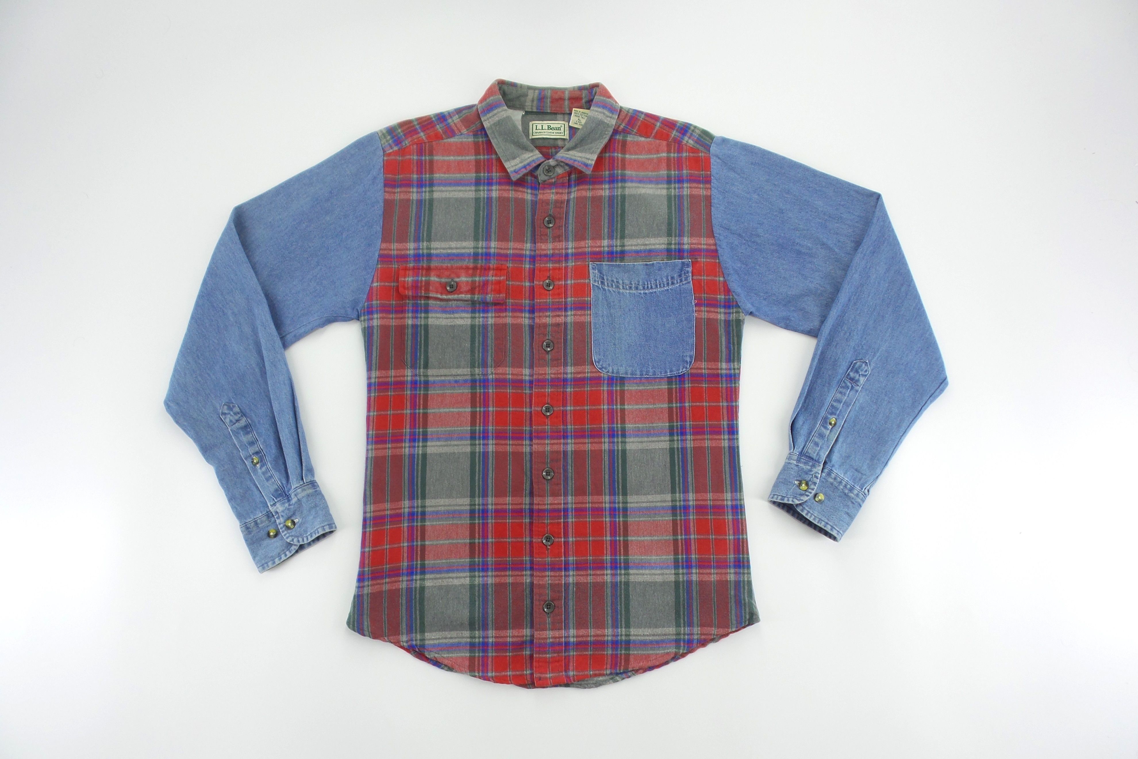 L.L. Bean L.L. Bean Double Pockets Checkered Shirts Size US L / EU 52-54 / 3 - 1 Thumbnail