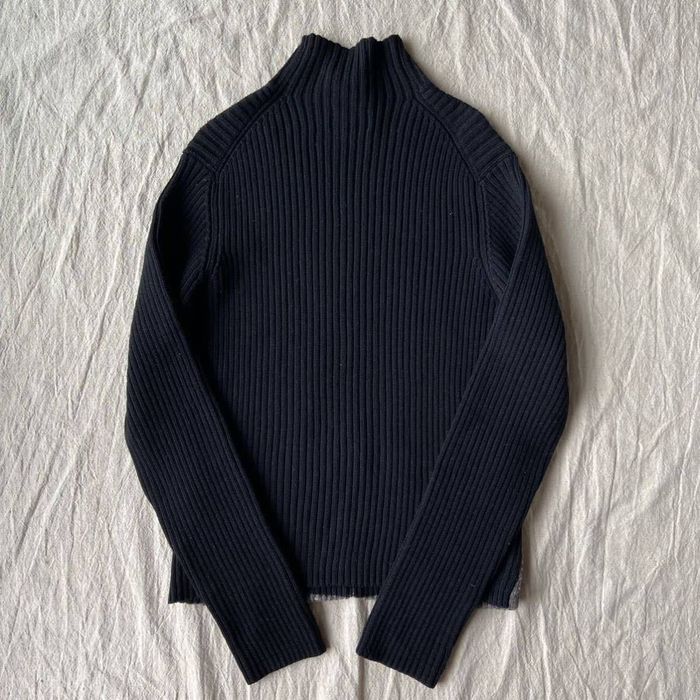 Yohji Yamamoto 00s Yohji Pour Homme Thick Turtleneck Knit with Pockets ...