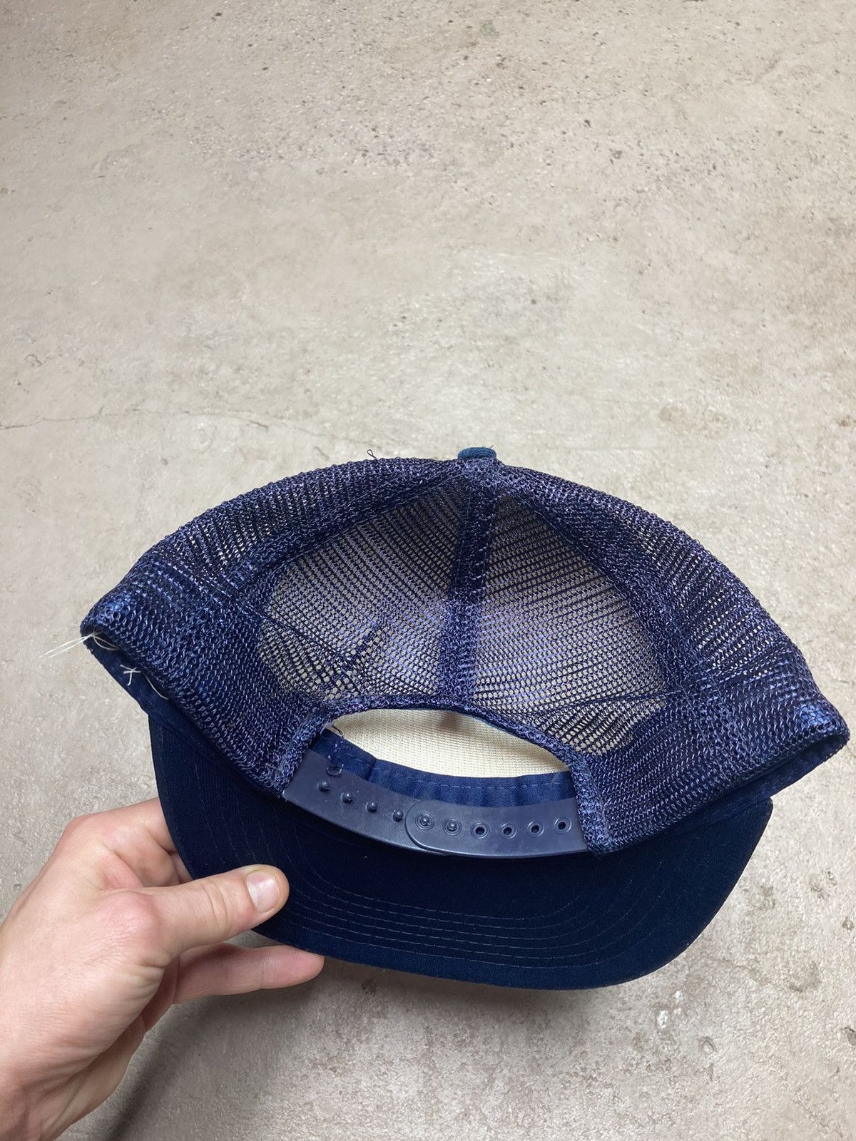 Vintage Vintage trucker hat mesh cap rope Jose Cuervo tequila navy Size ONE SIZE - 3 Thumbnail