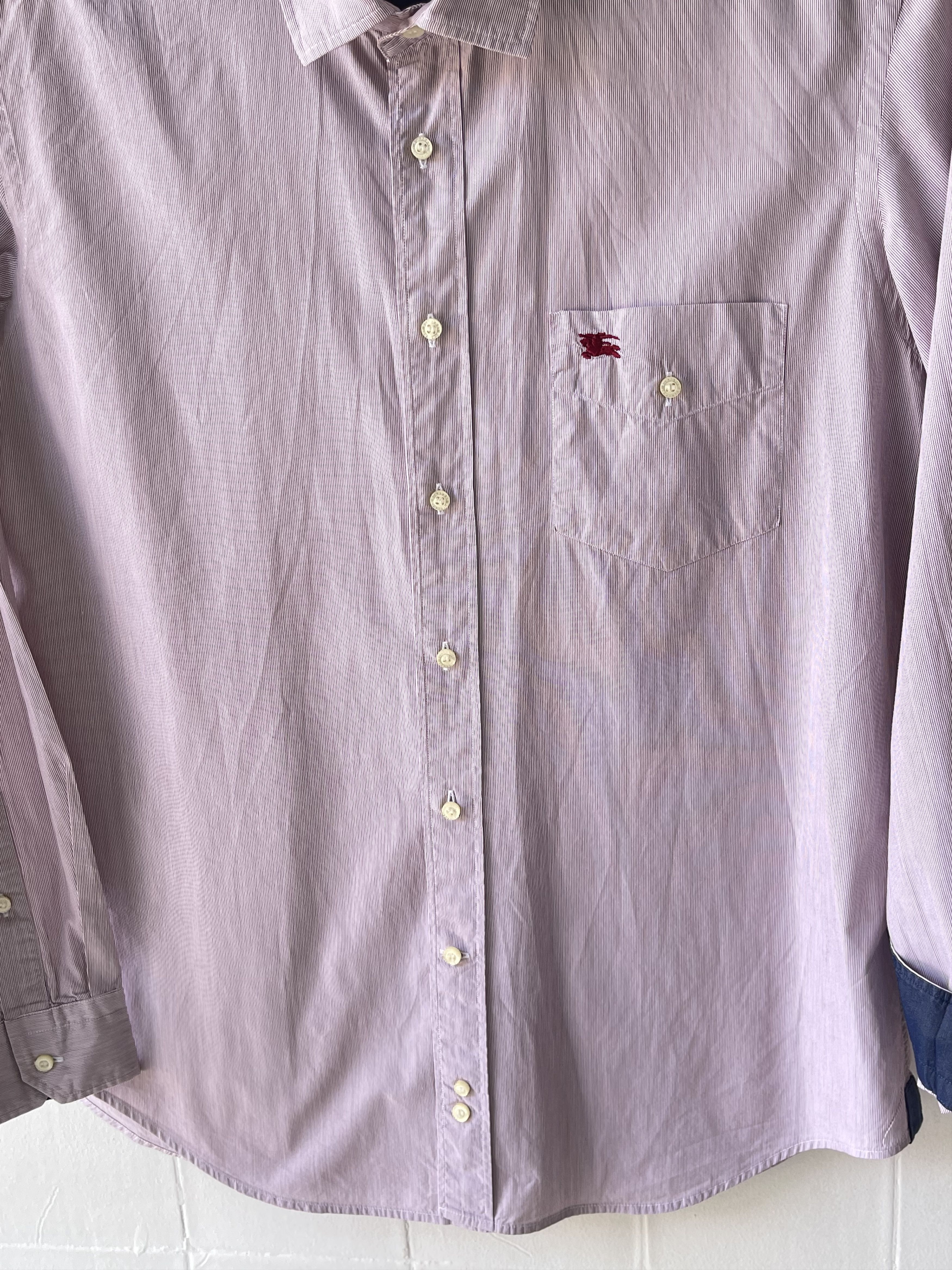 Burberry 🔥burgundy Burberry London shirt size L luxury classic Size US L / EU 52-54 / 3 - 5 Thumbnail