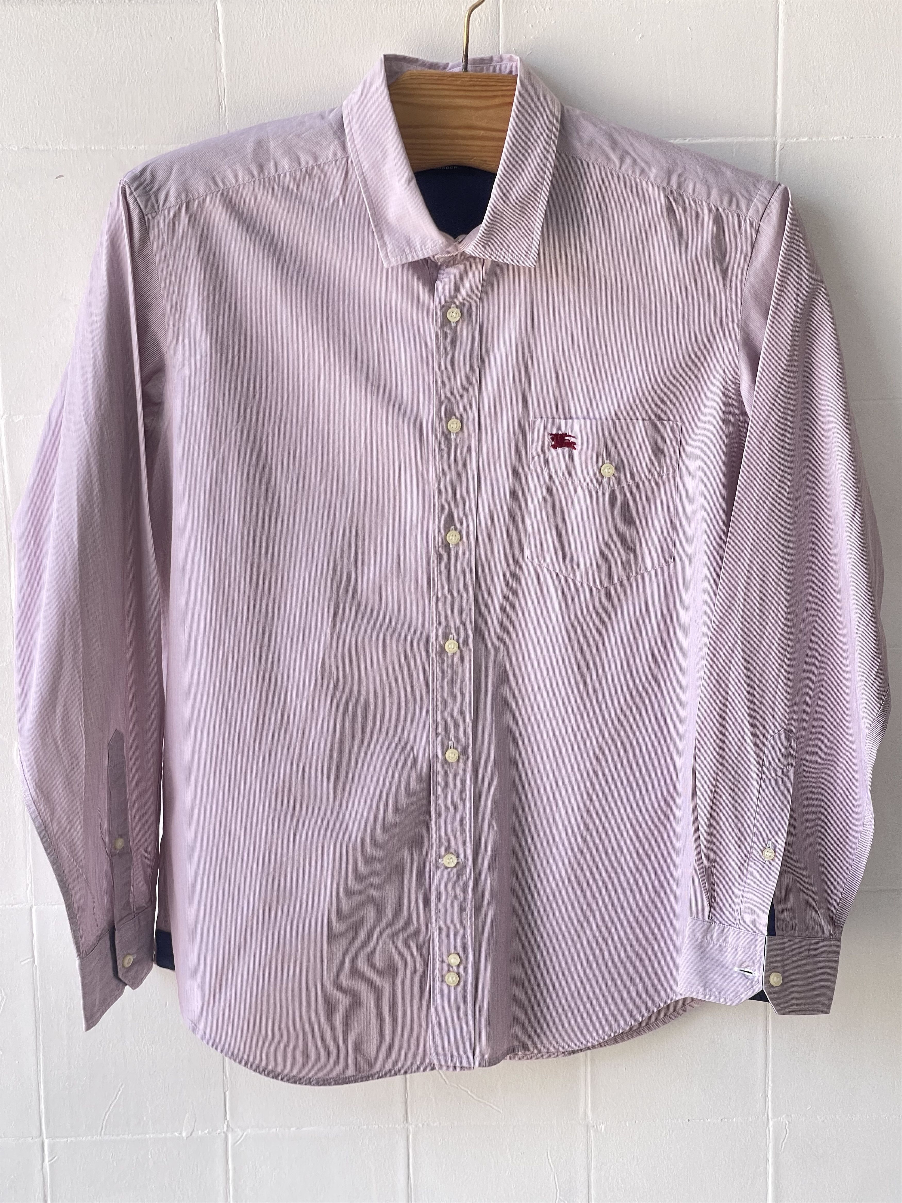 Burberry 🔥burgundy Burberry London shirt size L luxury classic Size US L / EU 52-54 / 3 - 7 Thumbnail