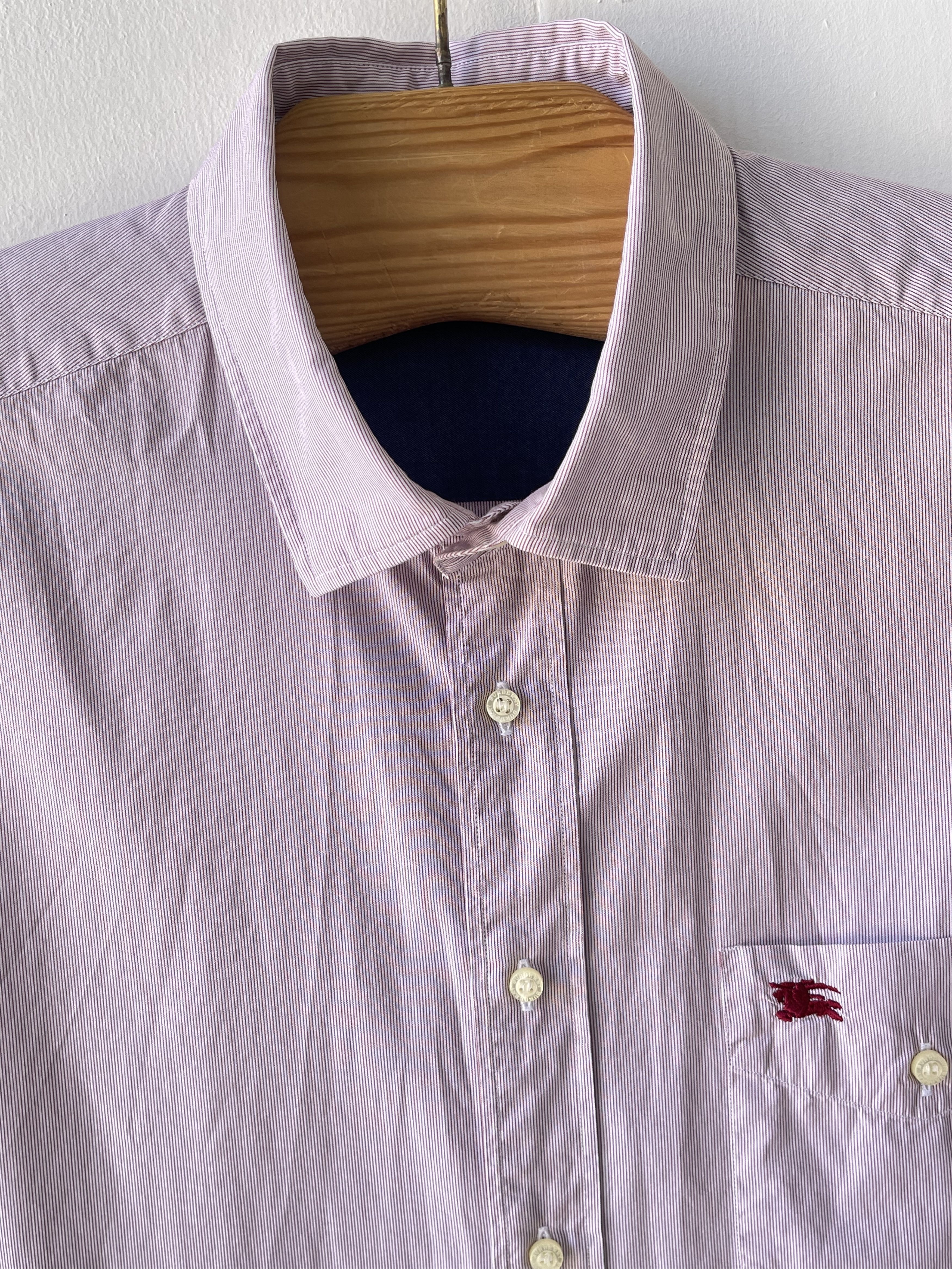 Burberry 🔥burgundy Burberry London shirt size L luxury classic Size US L / EU 52-54 / 3 - 3 Thumbnail