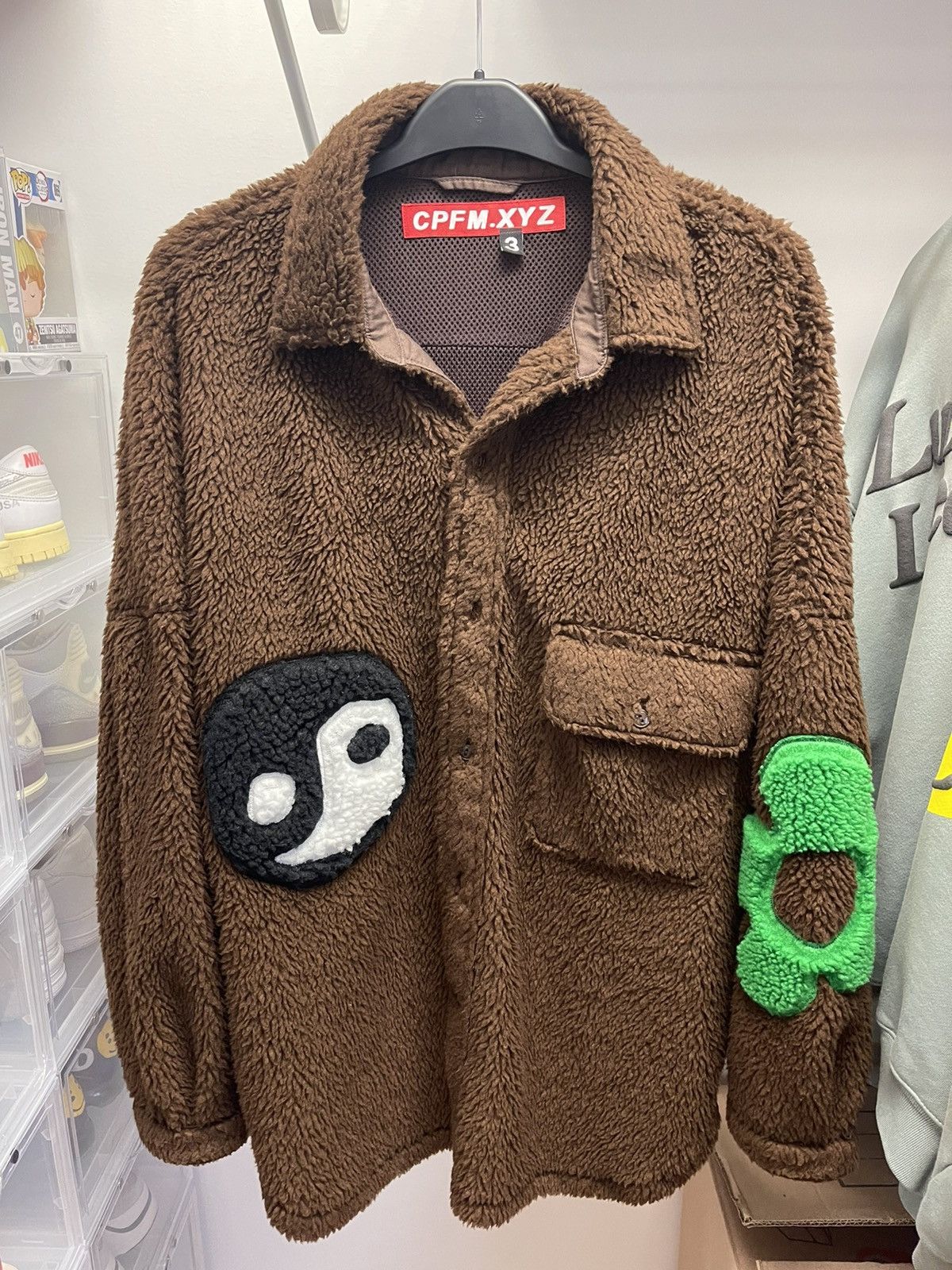 HUMAN MADE x CPFM BIG FUZZY SHIRT BROWNcpfm