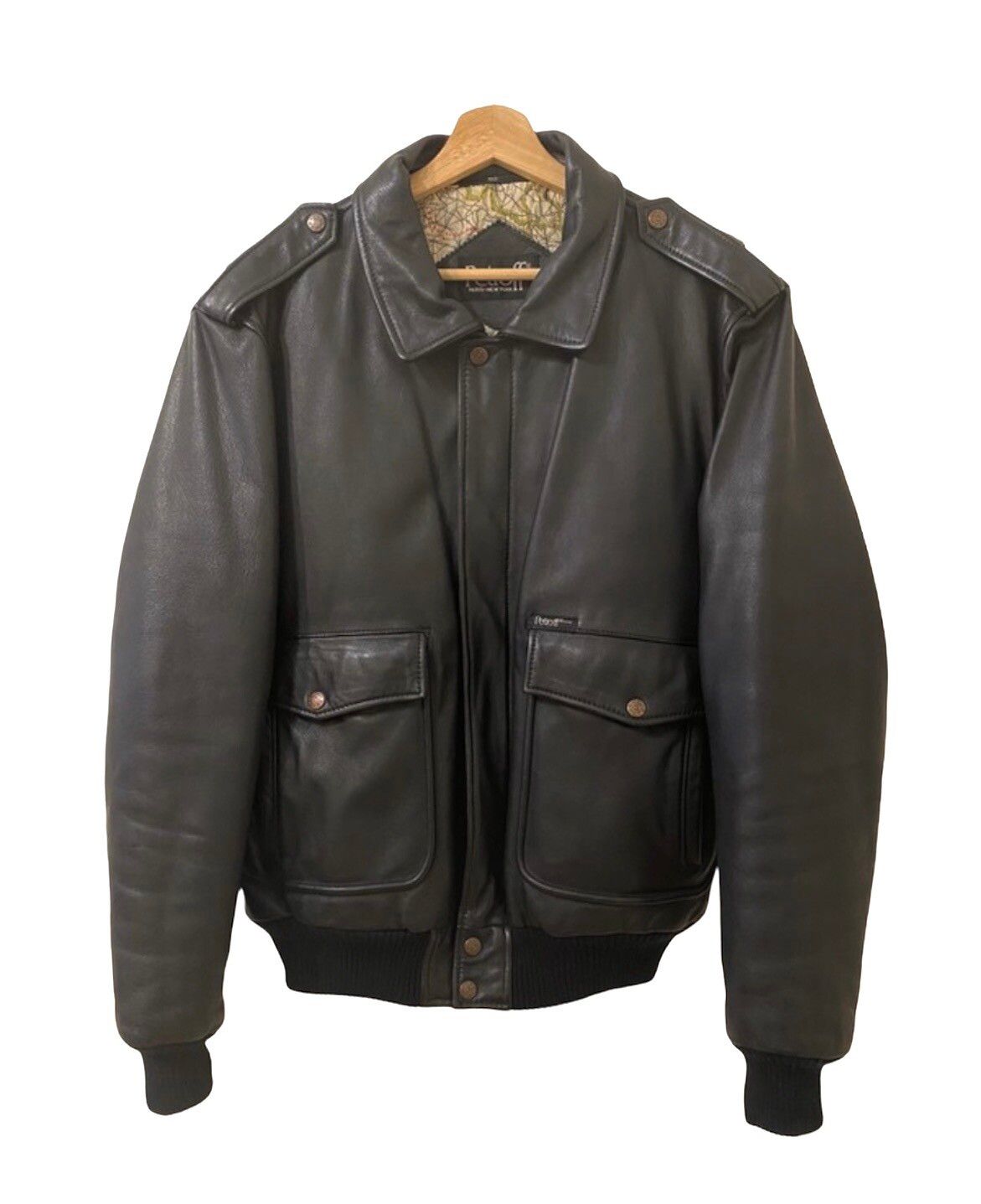 Vintage Vintage 80s Petroff Luxury Avirex Leather Bomber Rare Jacket ...