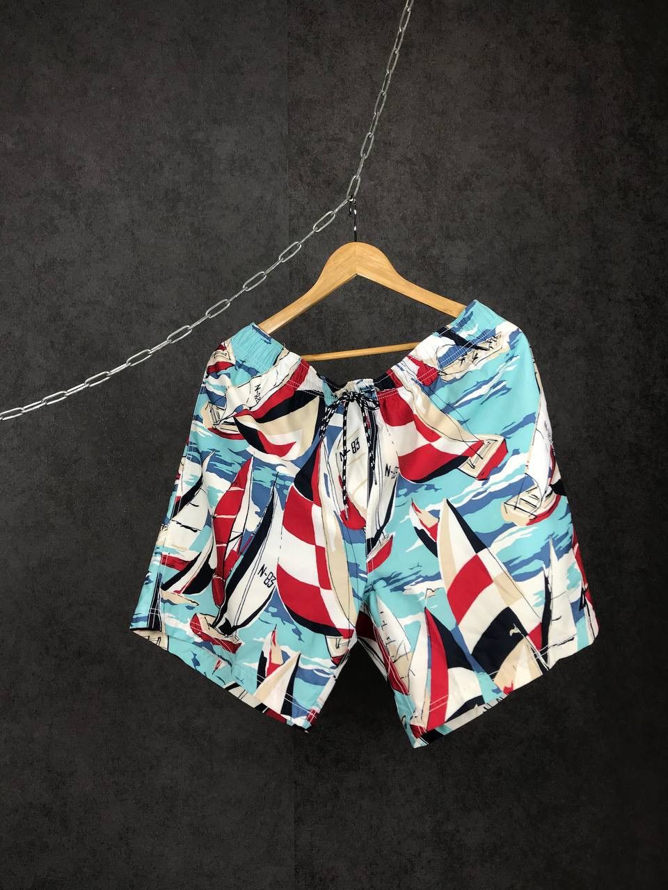 Nautica × Vintage Nautica vintage luxury crazy overprinted shorts Size US 36 / EU 52 - 1 Thumbnail