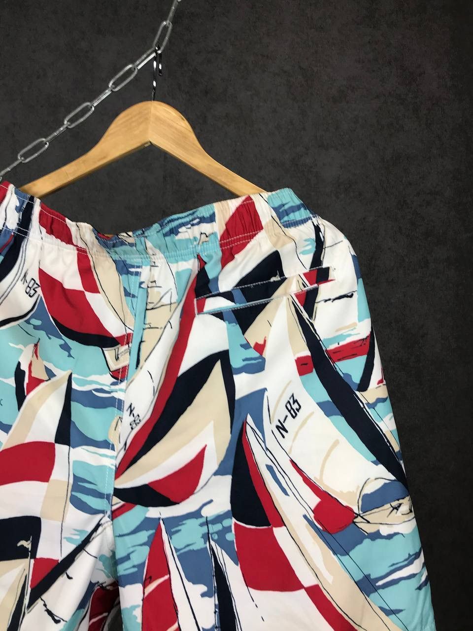Nautica × Vintage Nautica vintage luxury crazy overprinted shorts Size US 36 / EU 52 - 6 Thumbnail