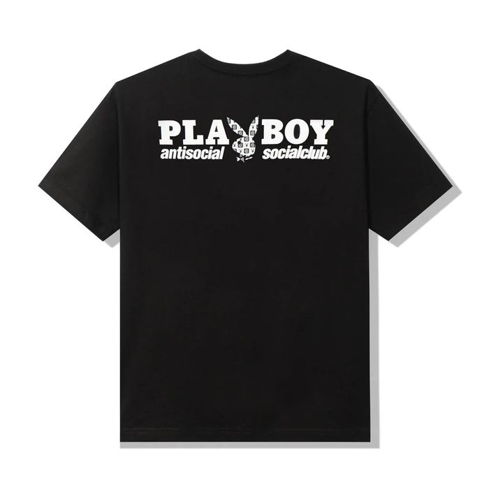 Playboy DS SS22 White Playboy x ASSC Checkered Black Tee BAPE KITH