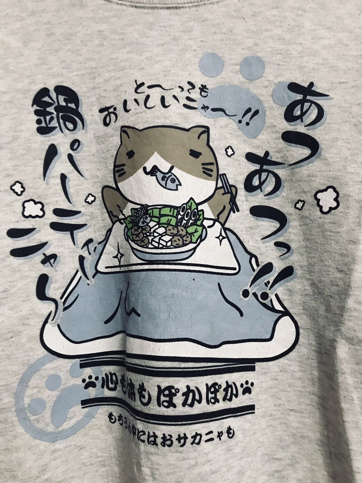 Anime × If Six Was Nine × The Unbranded Brand Nechobuchi-san Sweatshirt Big Logo Pullover Size US M / EU 48-50 / 2 - 3 Thumbnail