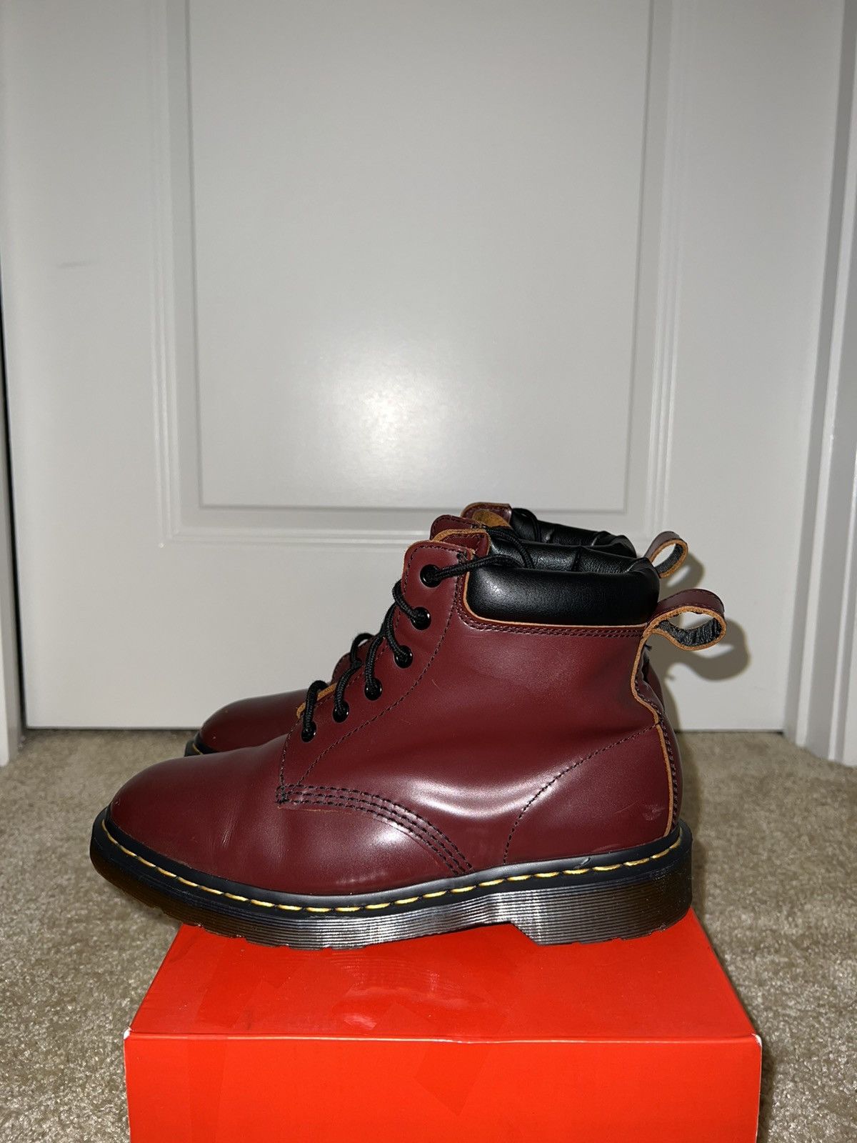 Dr. Martens × Supreme Dr. Martens Supreme 2015 6 Eye Oxblood Sz 8 Size US 8 / EU 41 - 1 Thumbnail