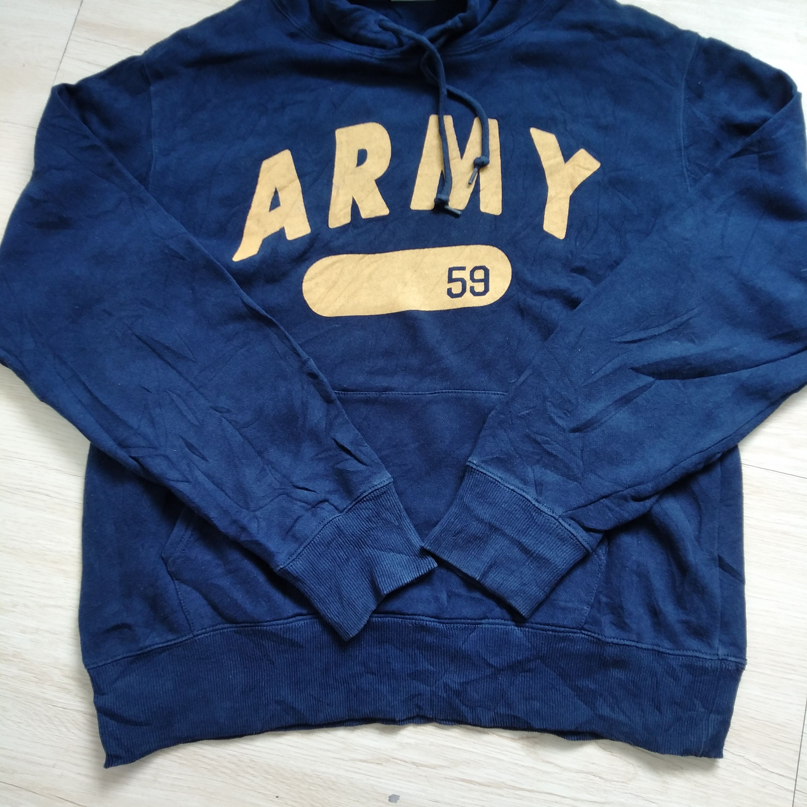 Alpha Industries Blue pullover hoodie by Alpha Industries with "ARMY 59" Size US M / EU 48-50 / 2 - 2 Thumbnail