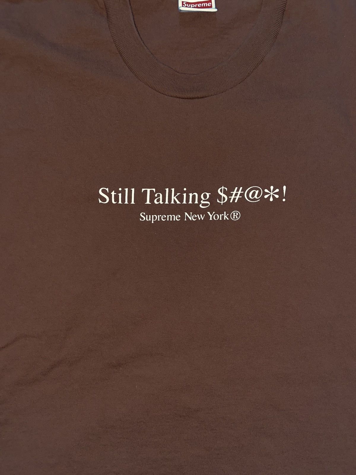 Supreme Supreme brown still talking sh*t tee Size US M / EU 48-50 / 2 - 2 Thumbnail