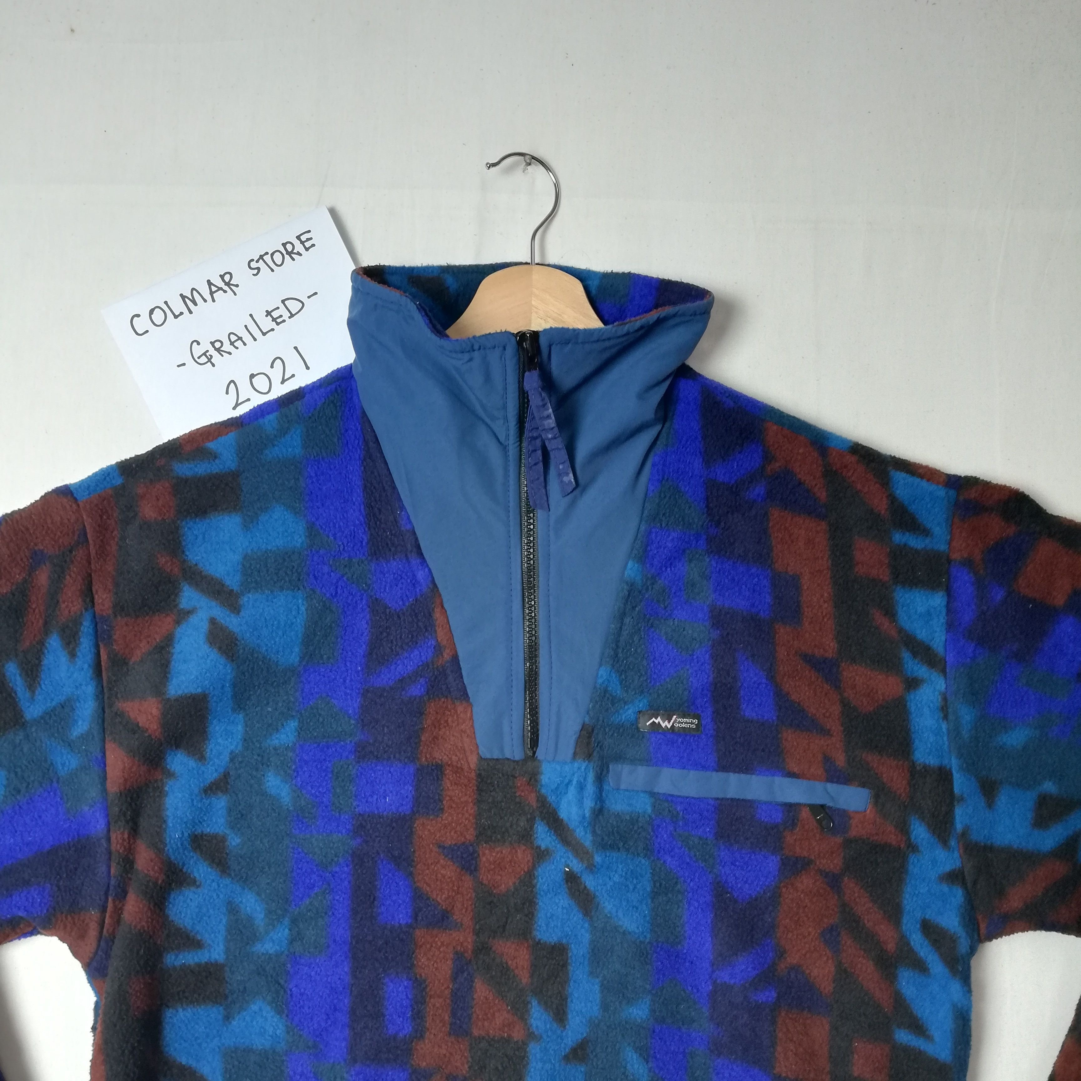 Vintage Vintage Yoming Oolens Half Zip Fleece Sweatshirt Size US M / EU 48-50 / 2 - 2 Thumbnail