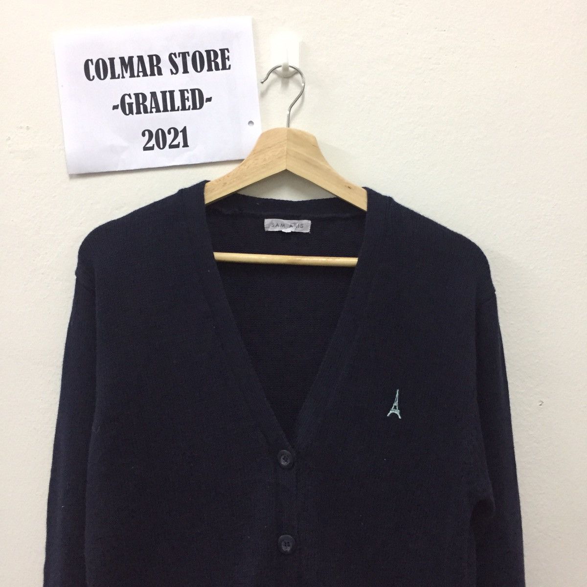 Japanese Brand Vintage Sam Aris Knit Cardigan Size US M / EU 48-50 / 2 - 2 Thumbnail